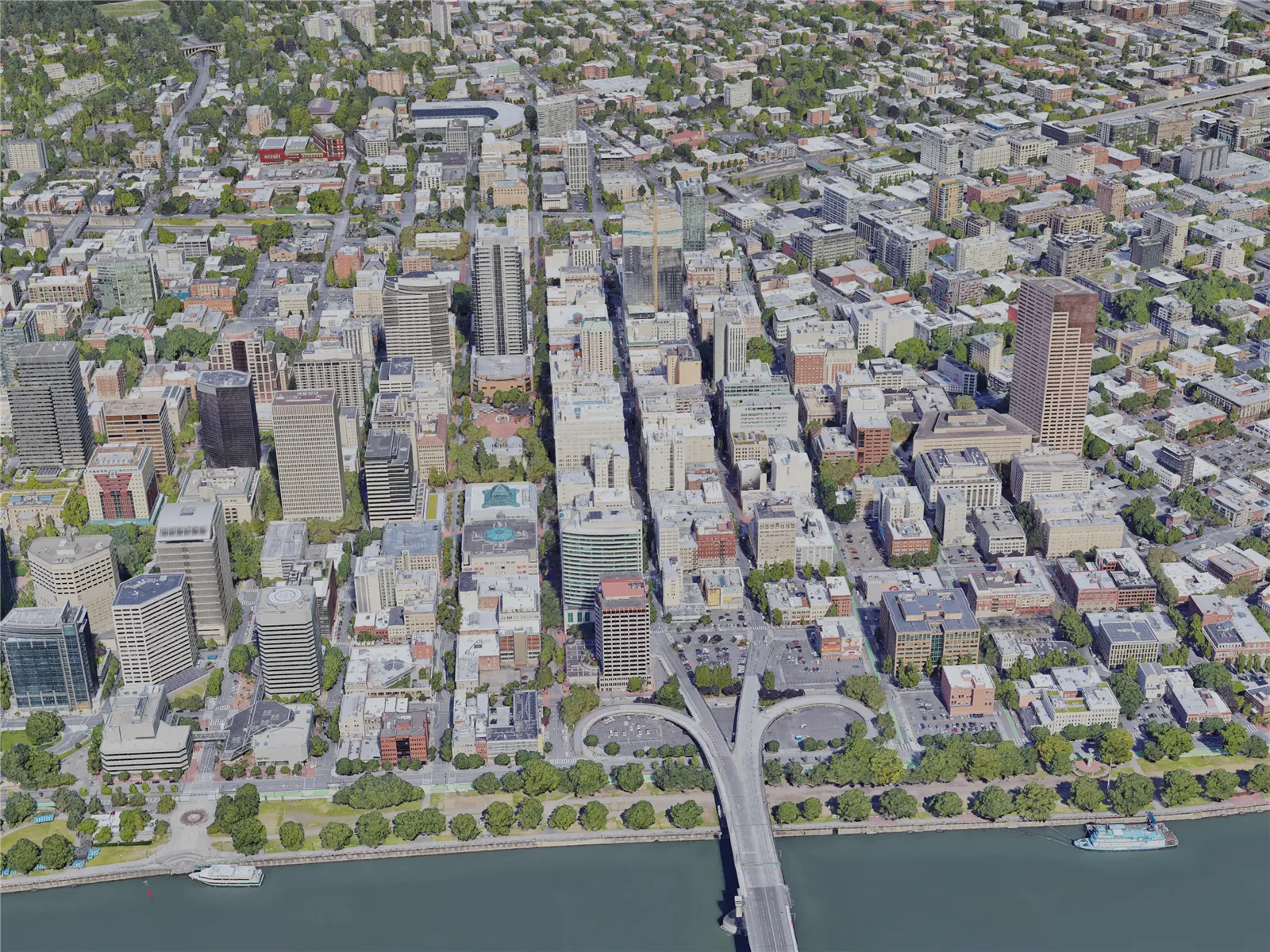 Portland City, OR, USA (2022) 3D Model