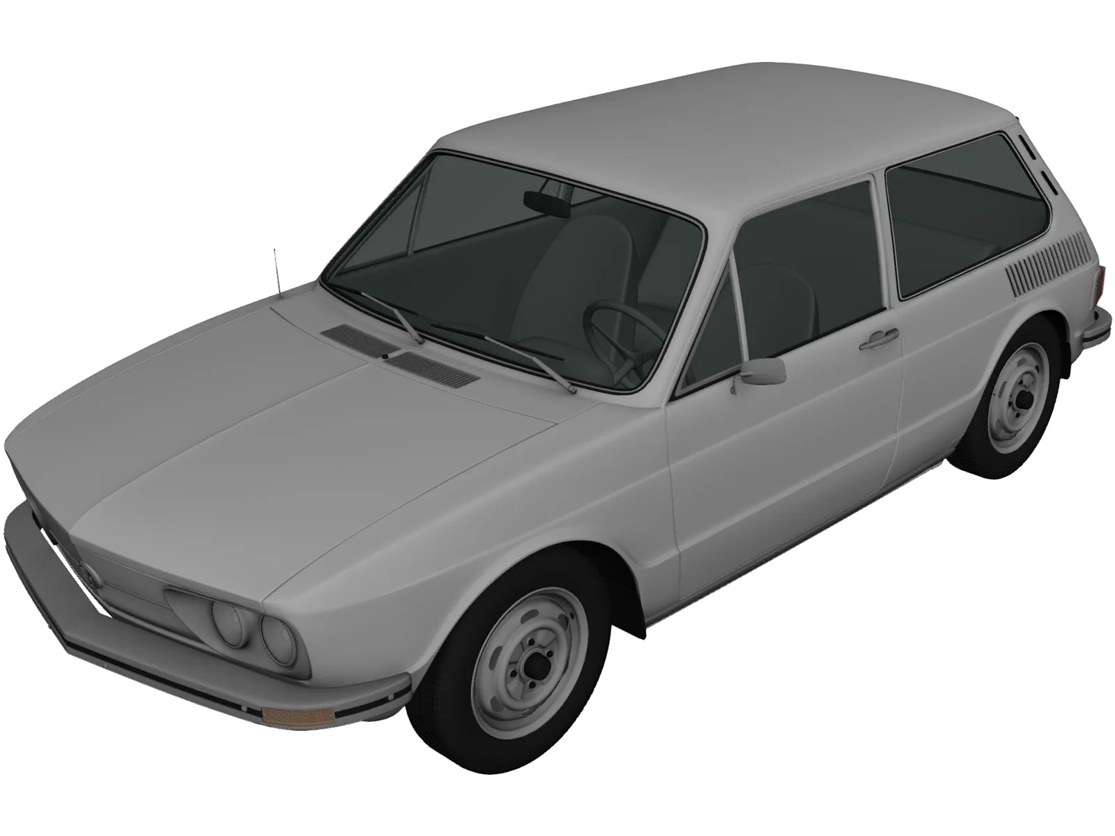 Volkswagen Brasilia (1980) 3D Model