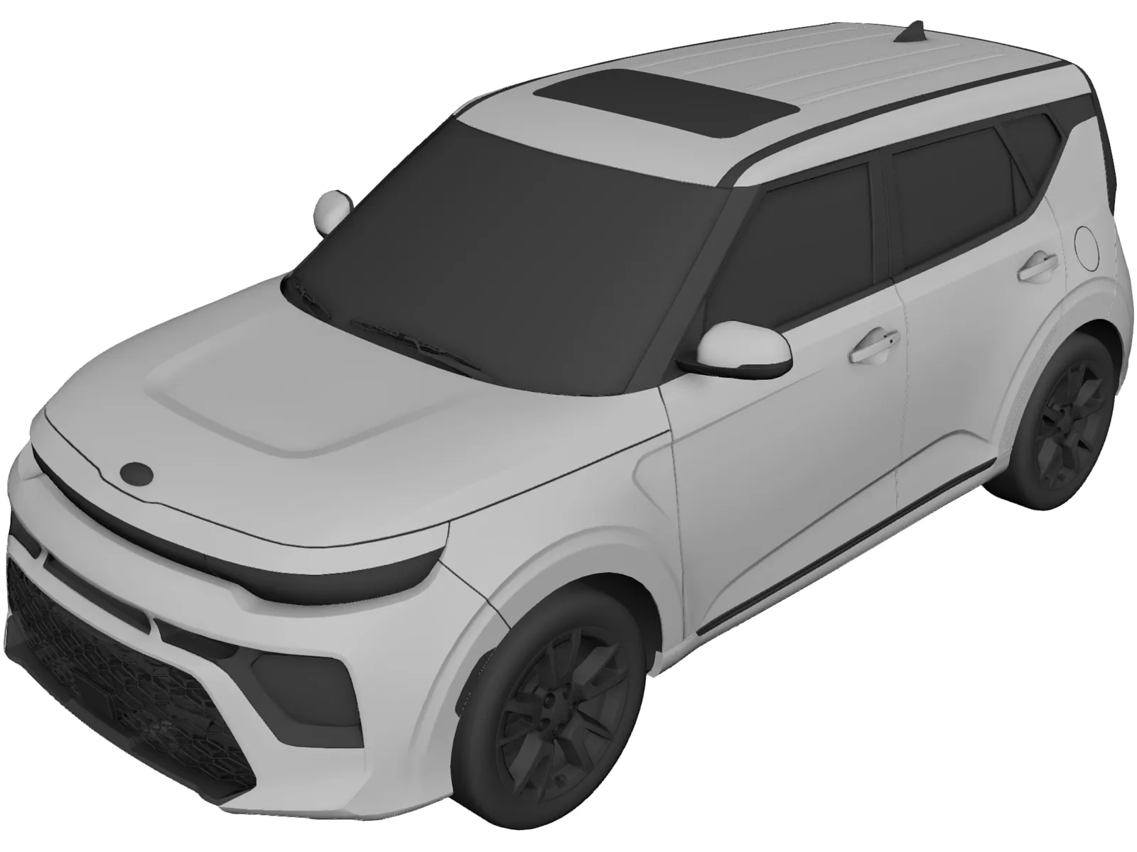 Kia Soul (2022) 3D Model