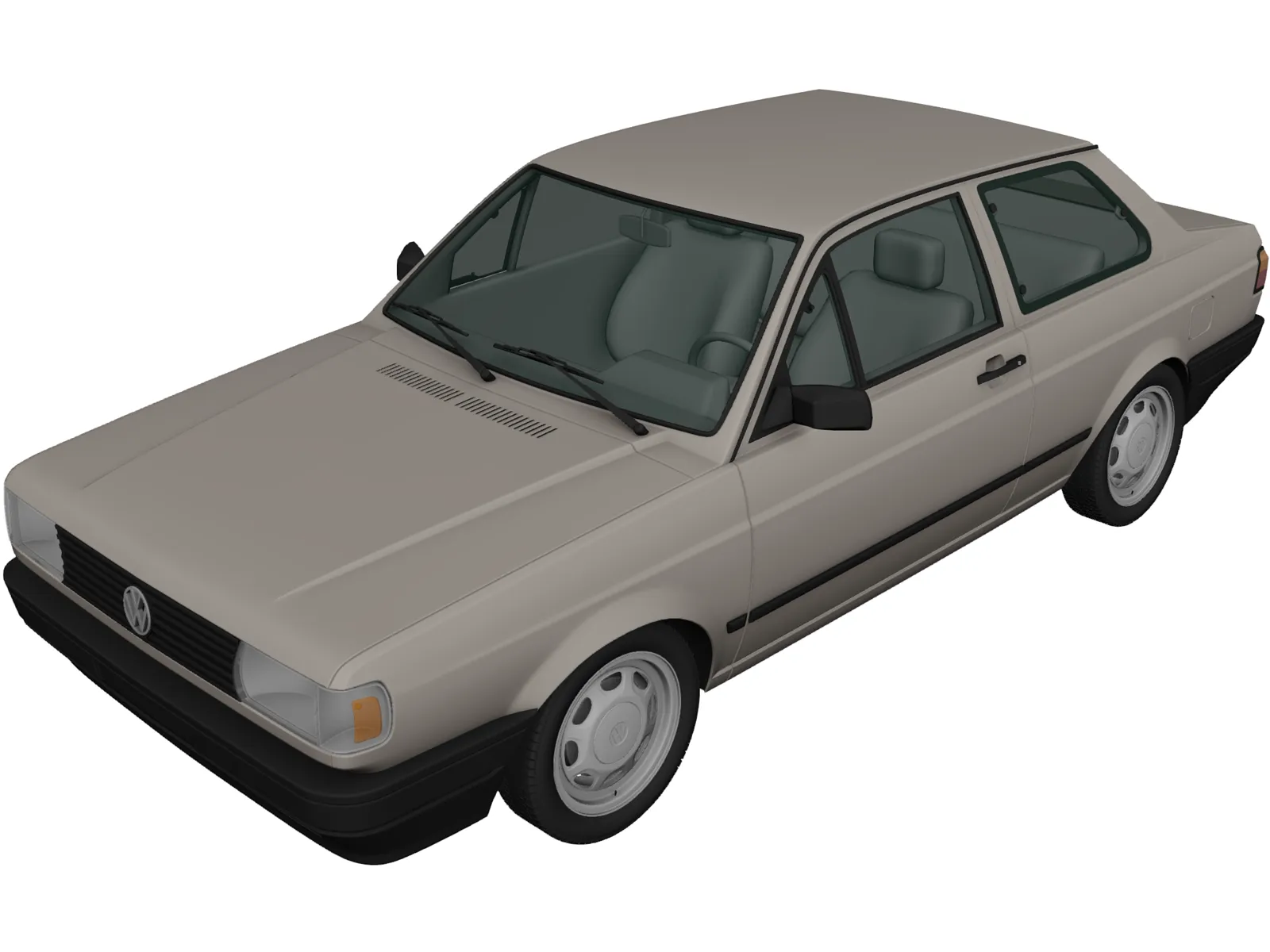 Volkswagen Voyage (1992) 3D Model