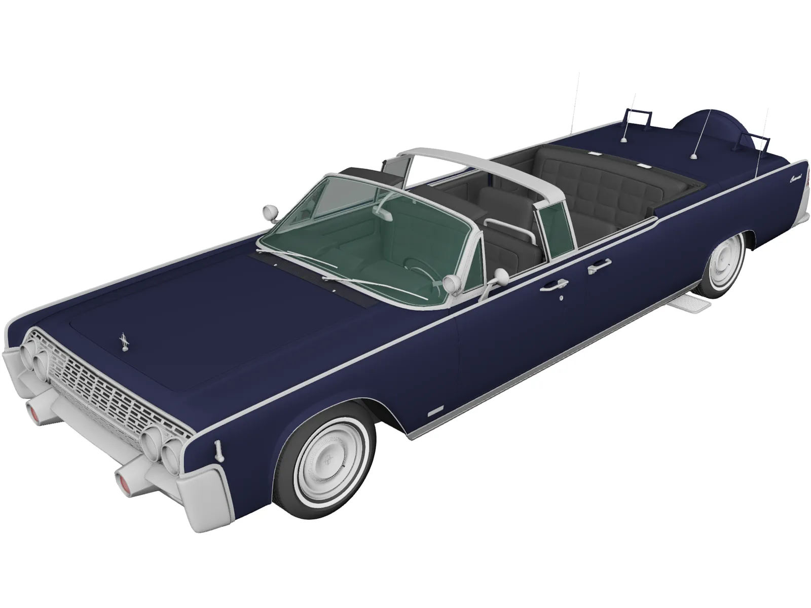 Lincoln Continental (1961) 3D Model