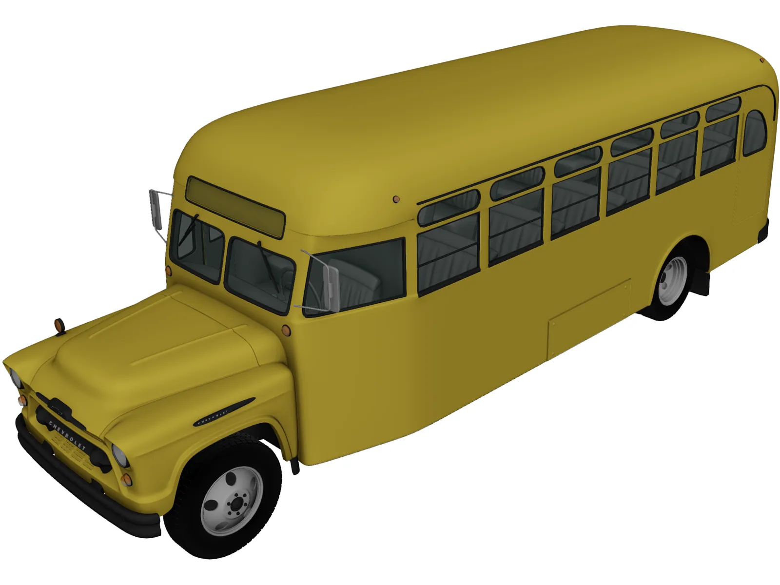 Chevrolet 6700 School Bus (1955) 3D Model