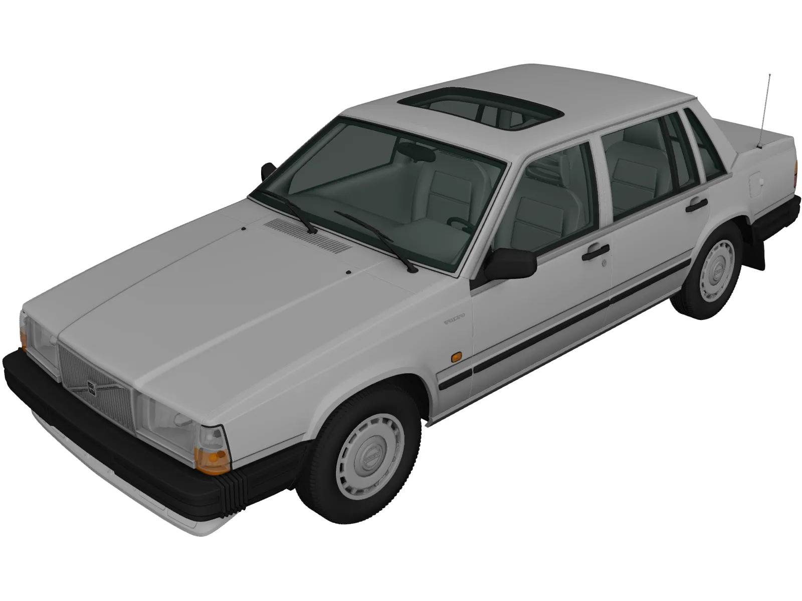 Volvo 740 GL (1985) 3D Model