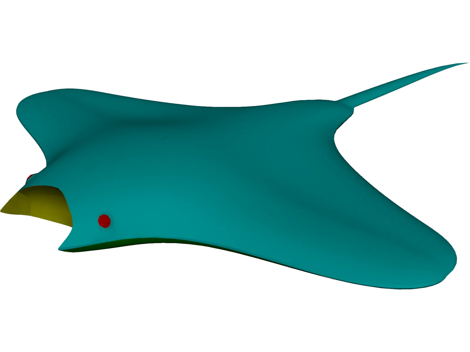 Manta Ray 3D Model