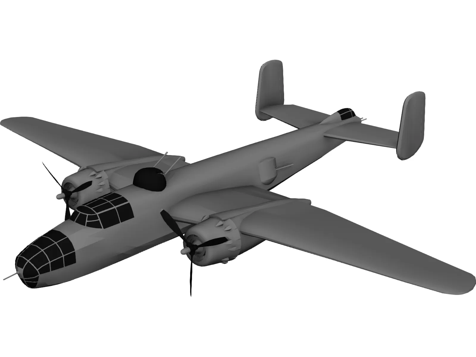 B-25 3D Model