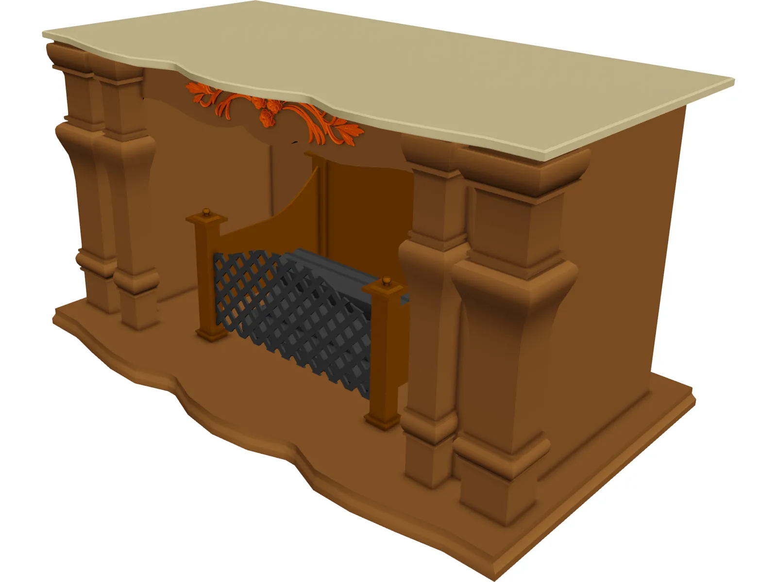 Fireplace 3D Model