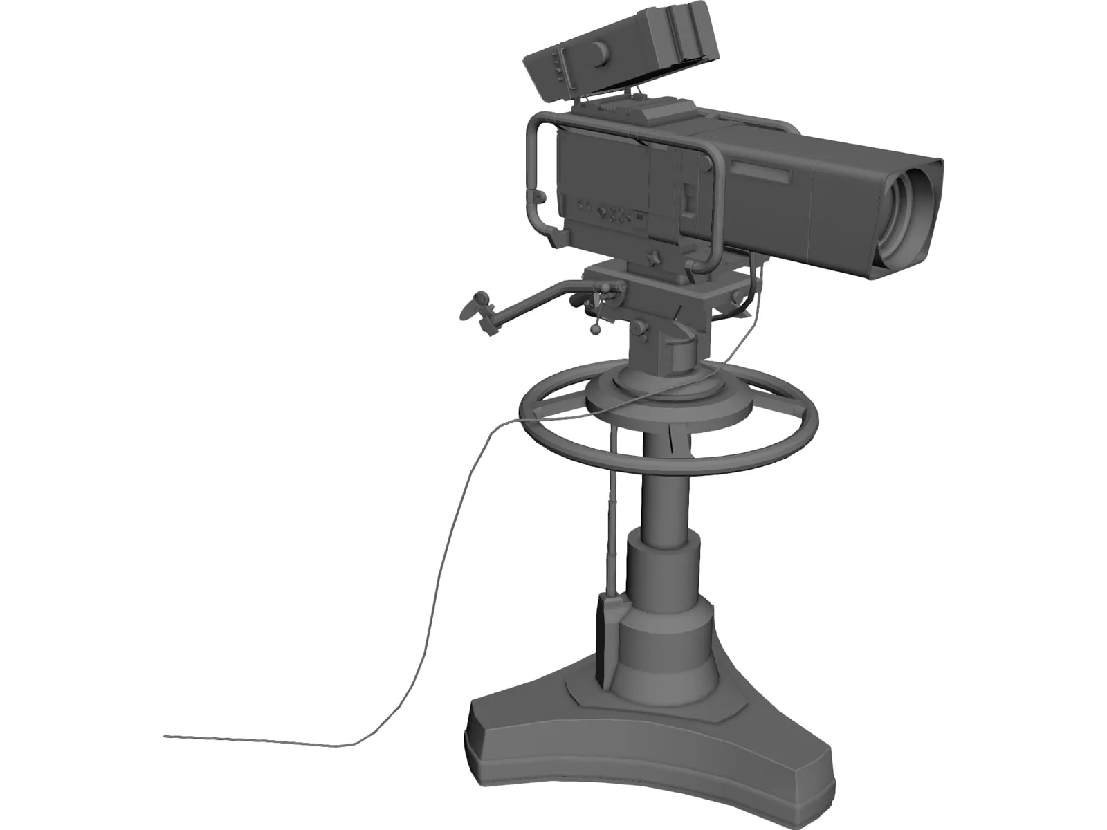 Television Camera 3D Model