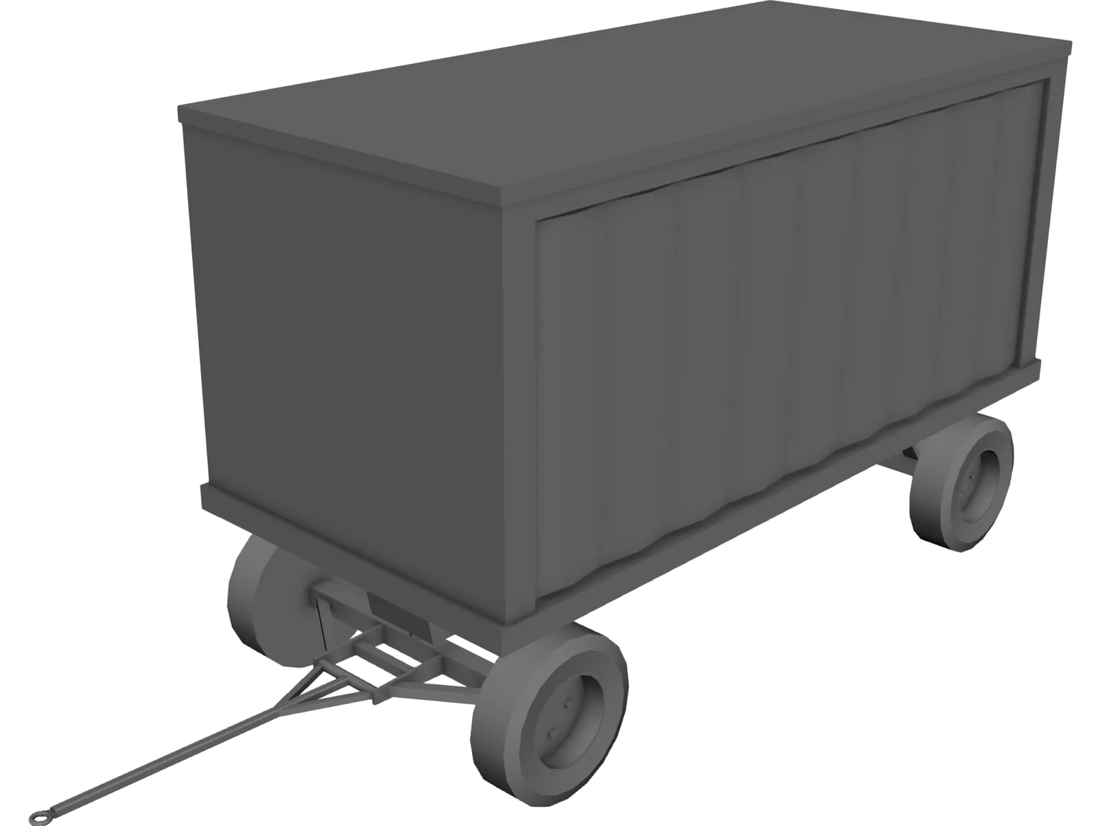 Baggage Cart 3D Model