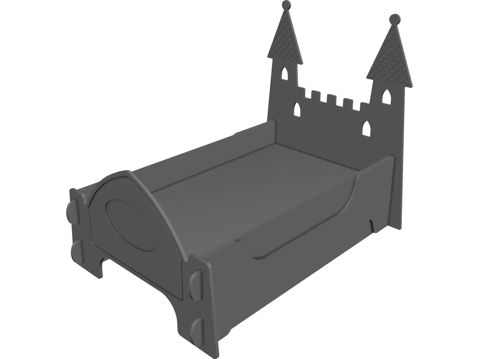 Fairy Castle Bed 3D Model