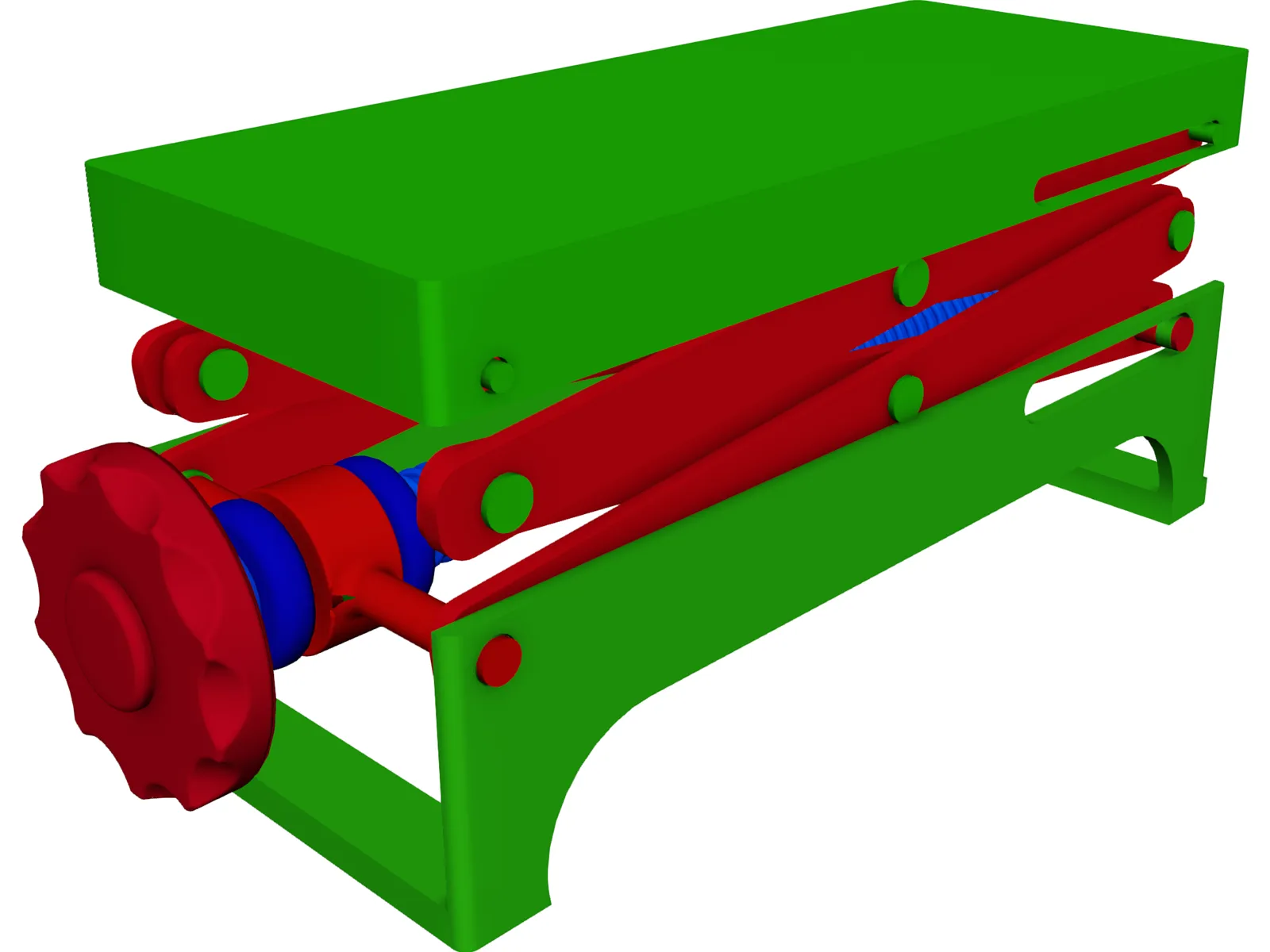 Lab Scissor Jack 3D Model