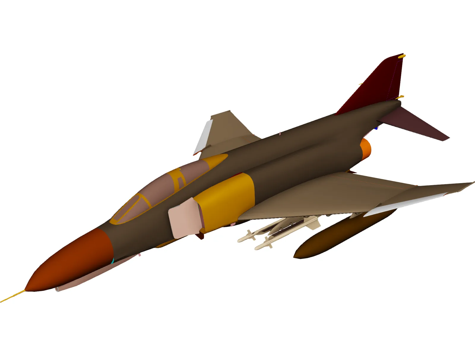 F-4E Phantom 3D Model