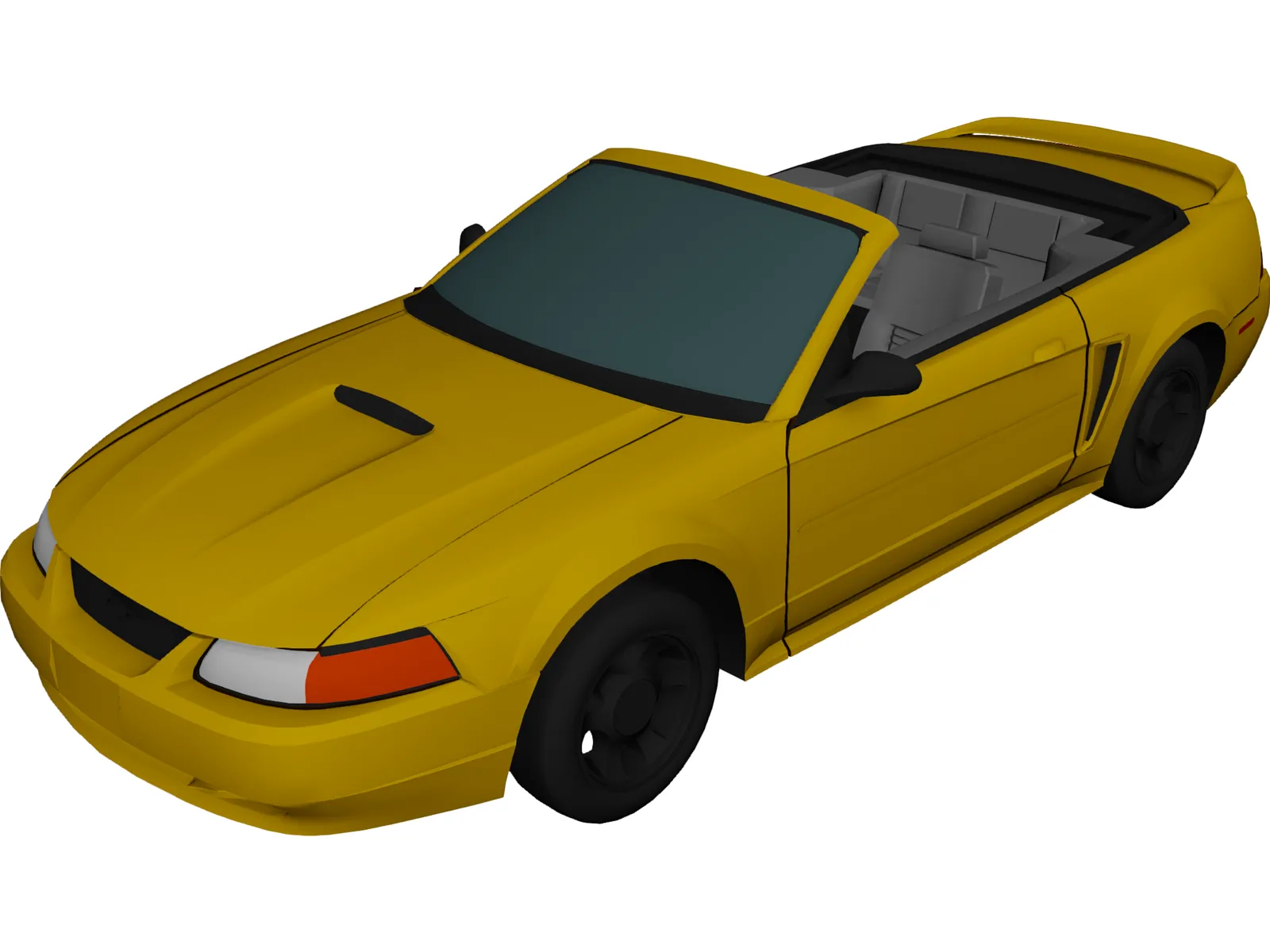 Ford Mustang Convertible (2000) 3D Model