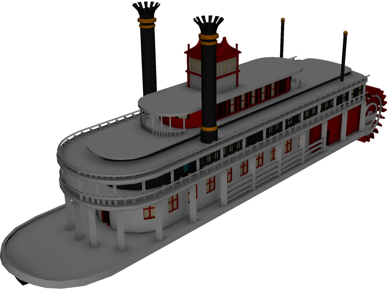 Paddle Boat 3D Model