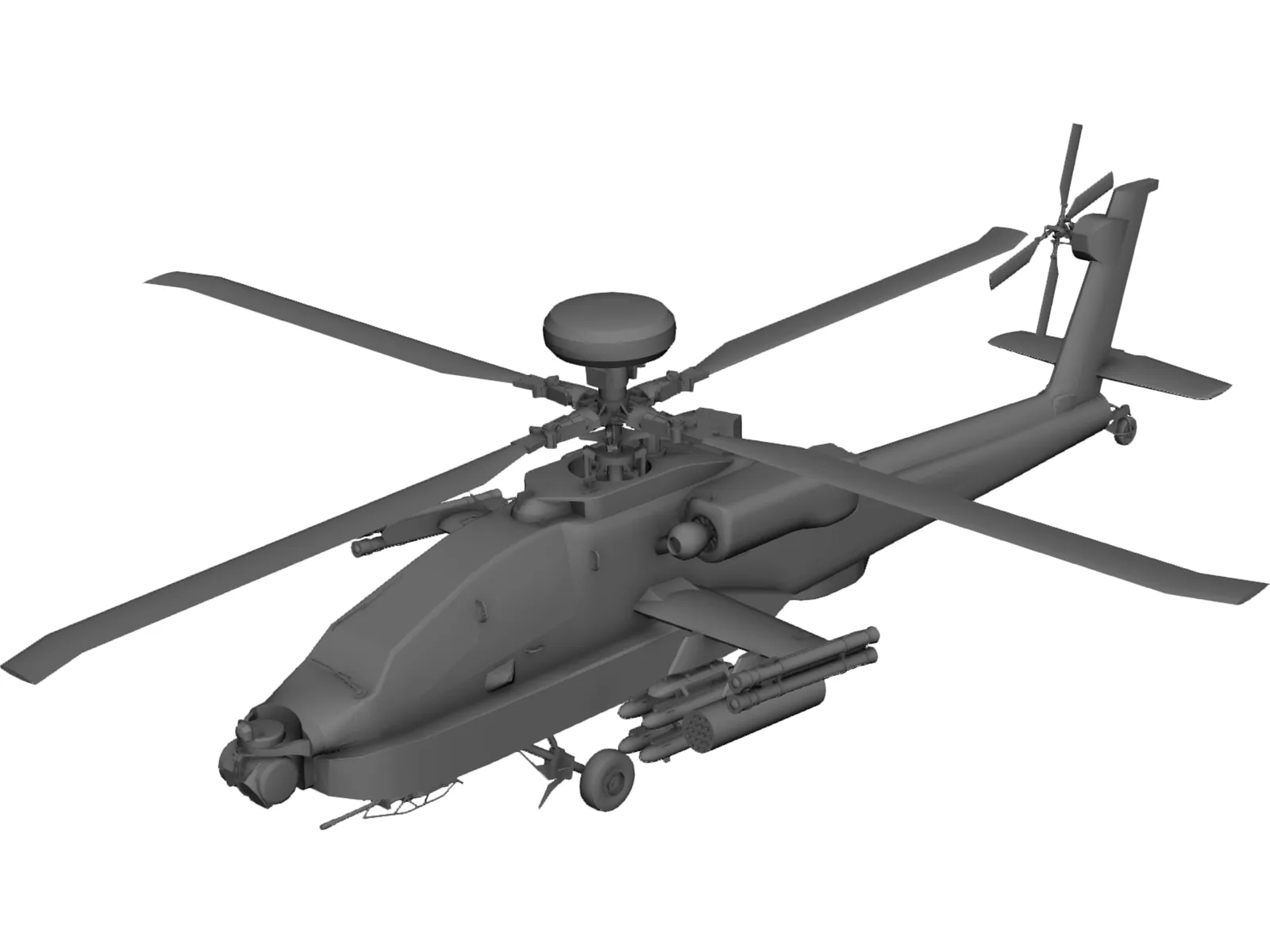 Boeing AH-64 Apache 3D Model