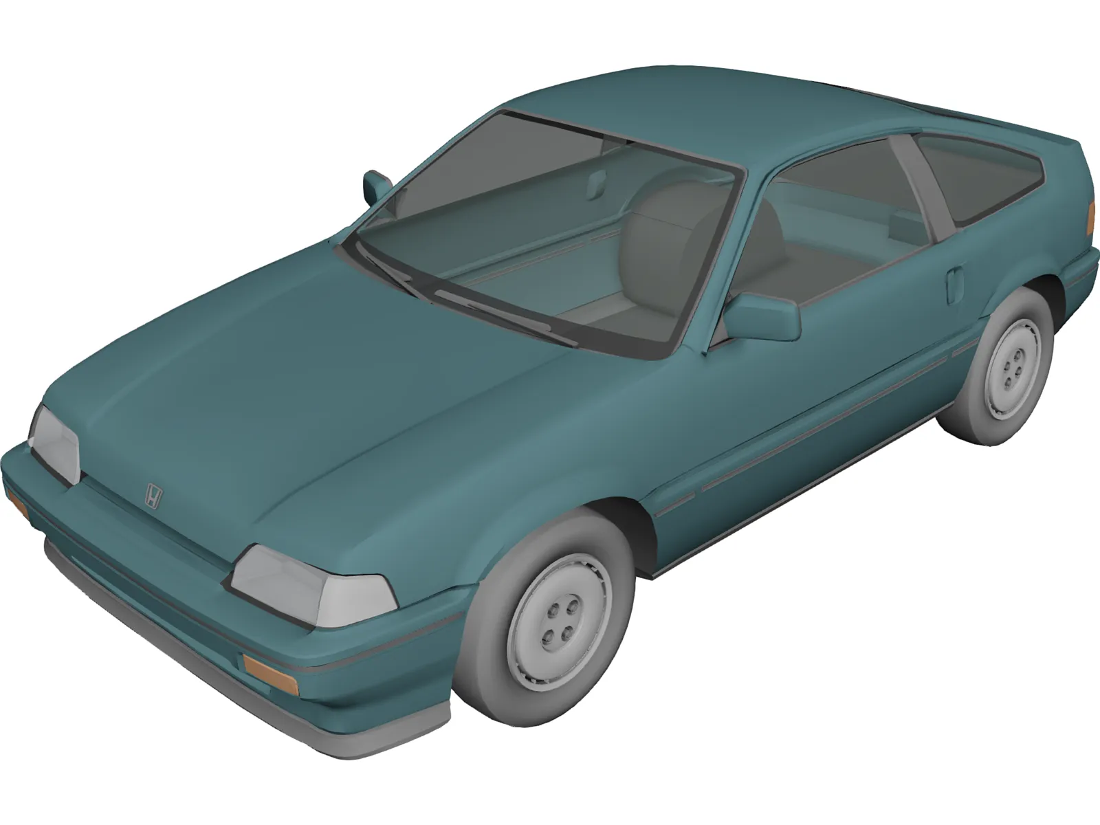 Honda CRX (1987) 3D Model