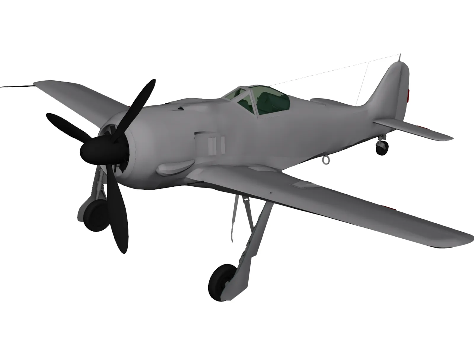 Focke-Wulf Fw 190 A 3D Model