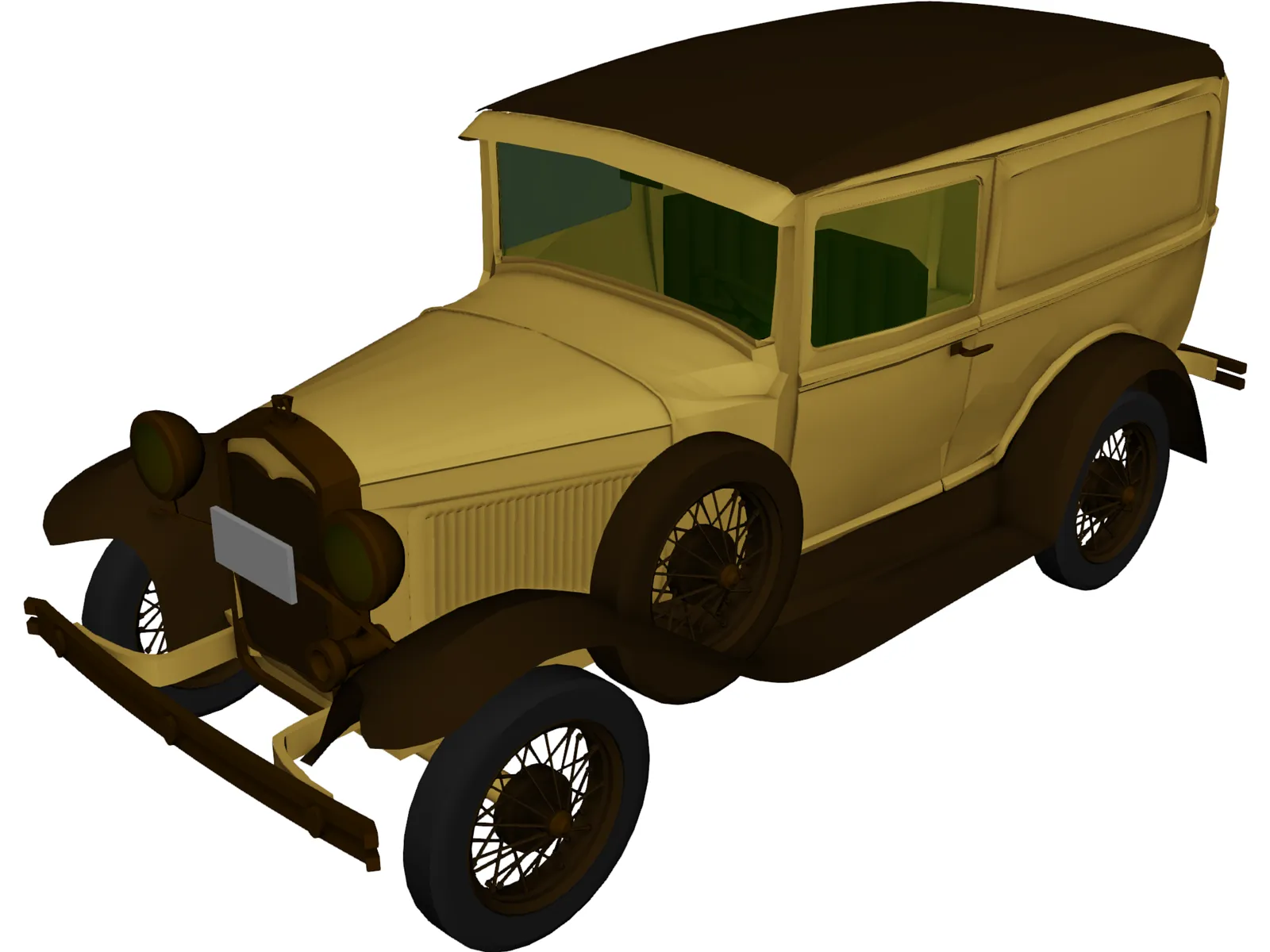 Ford Model A Van 3D Model