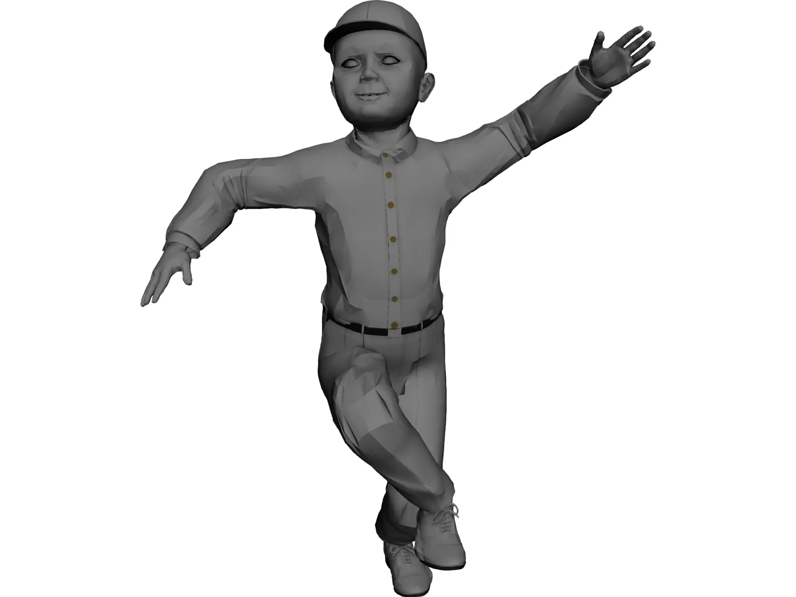 Boy Dancing 3D Model