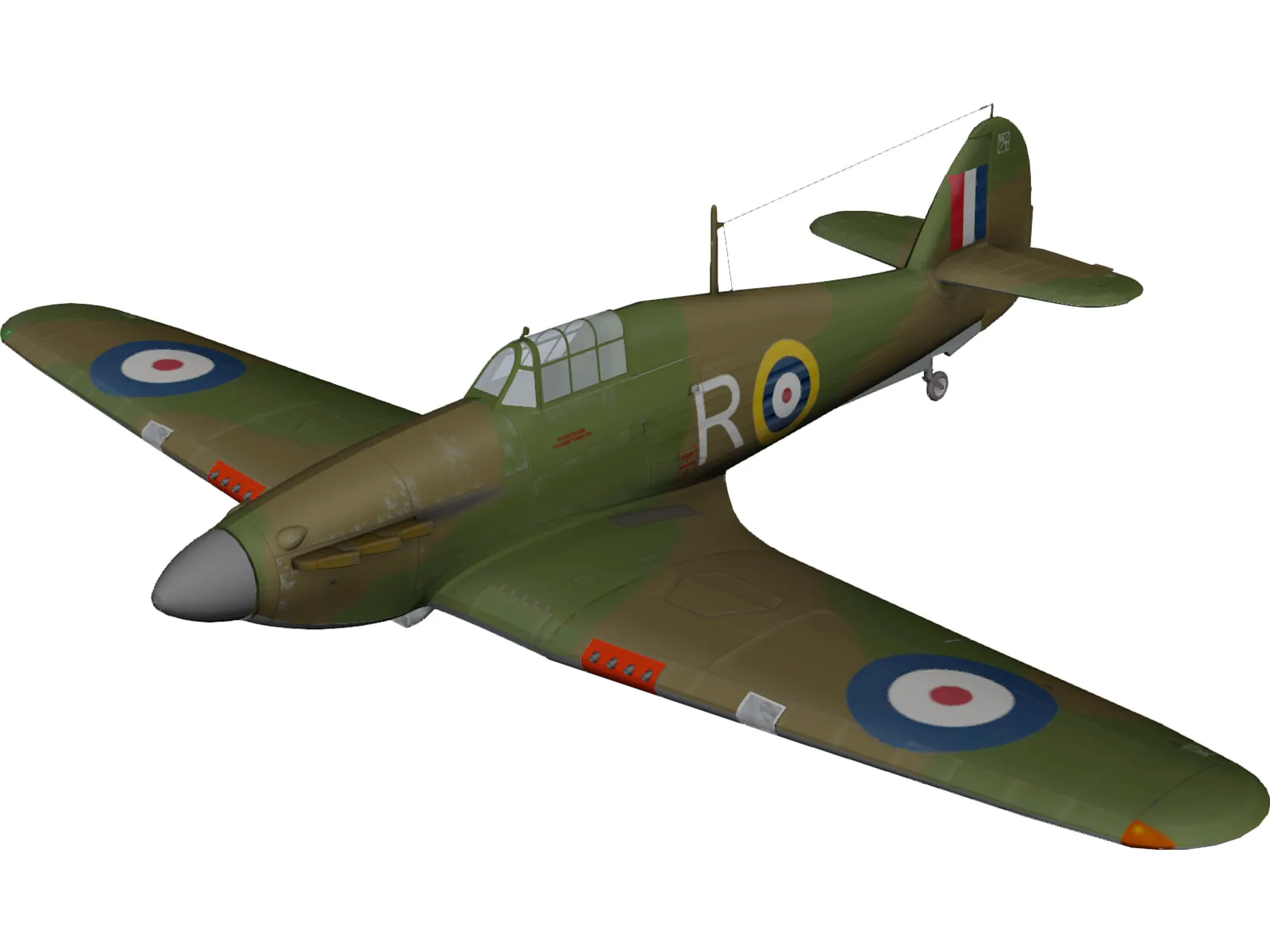 Hawker Hurricane I 3D Model