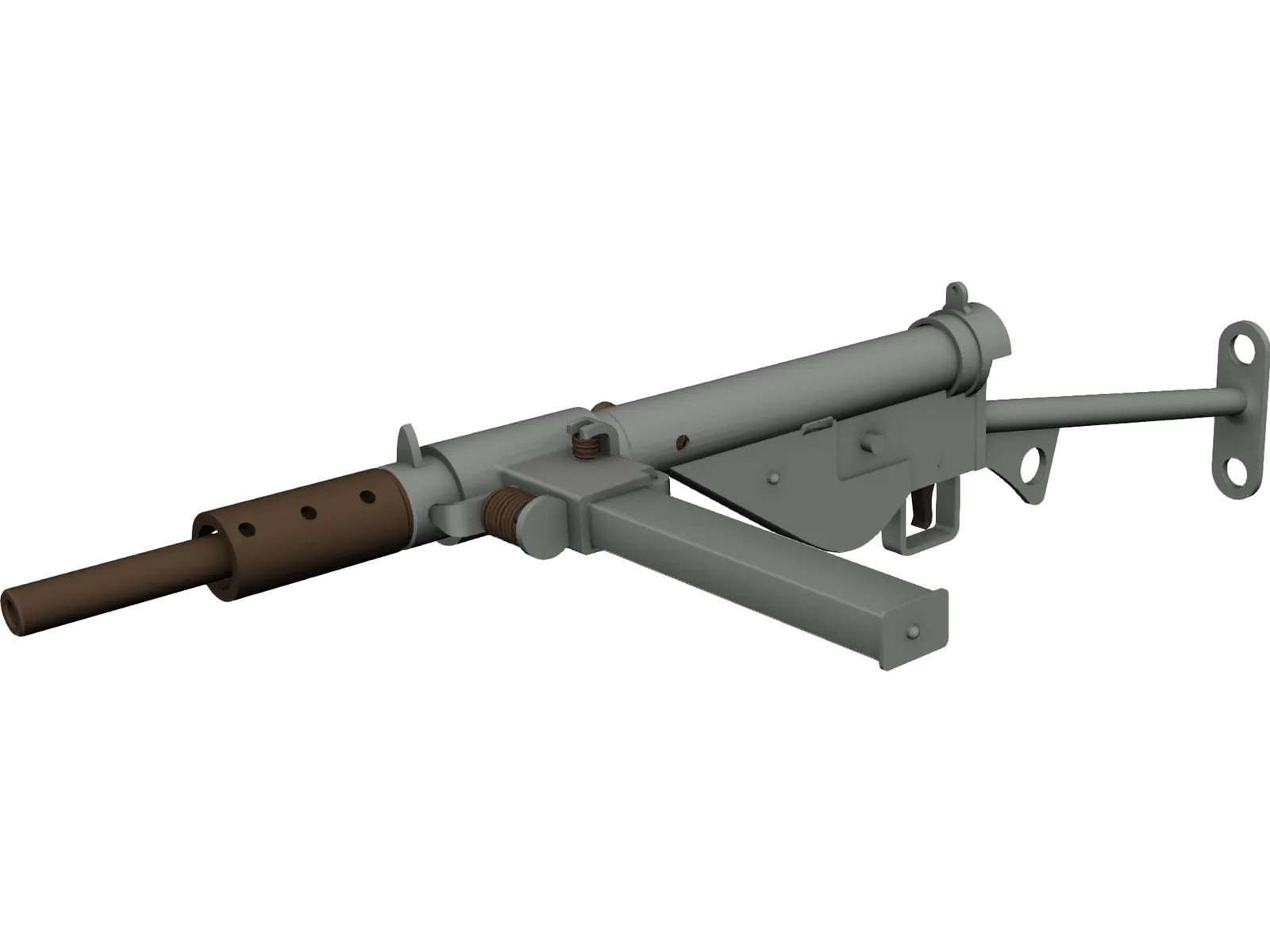 Sten Mk II 3D Model