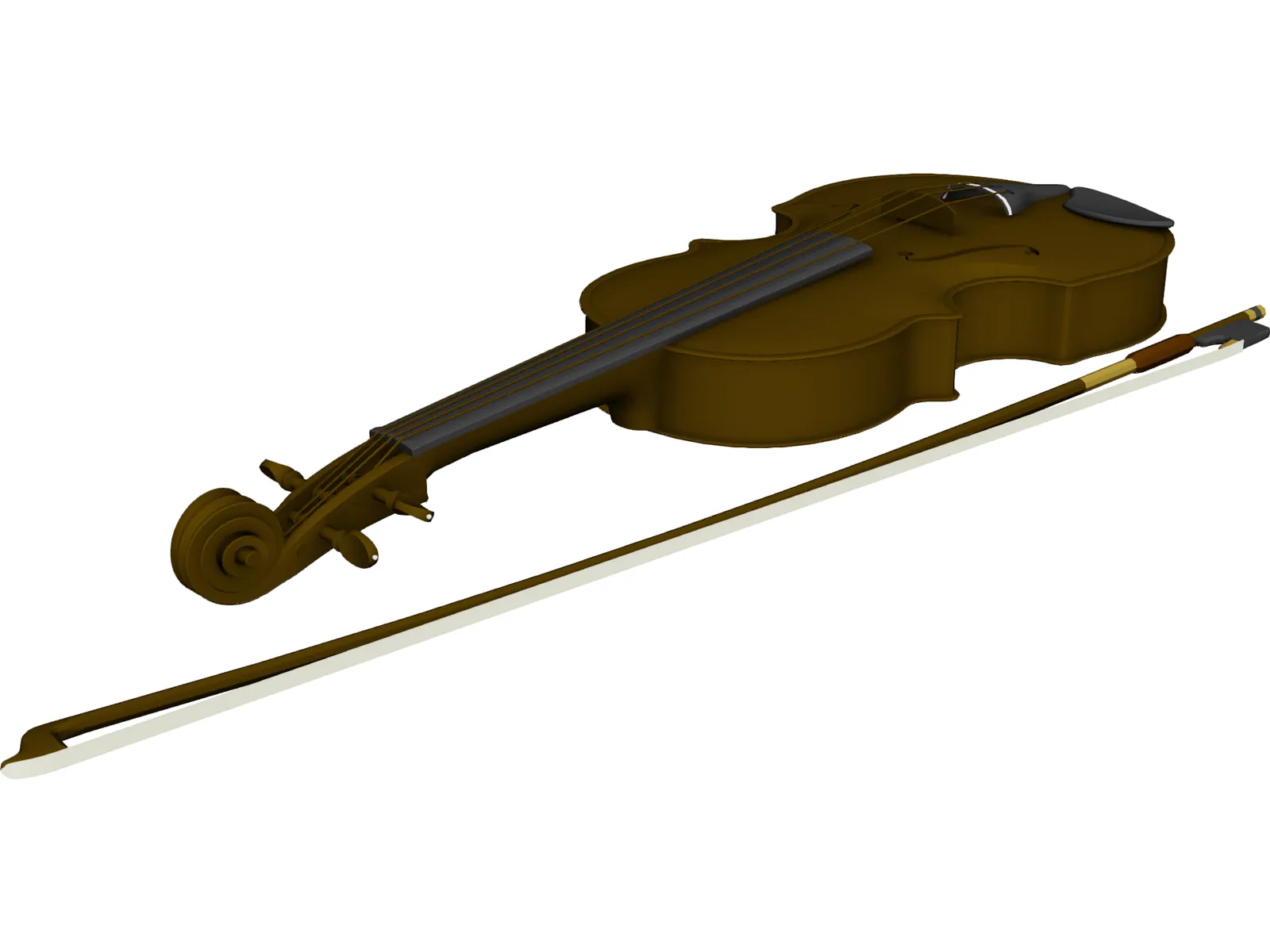 Violin 3D Model