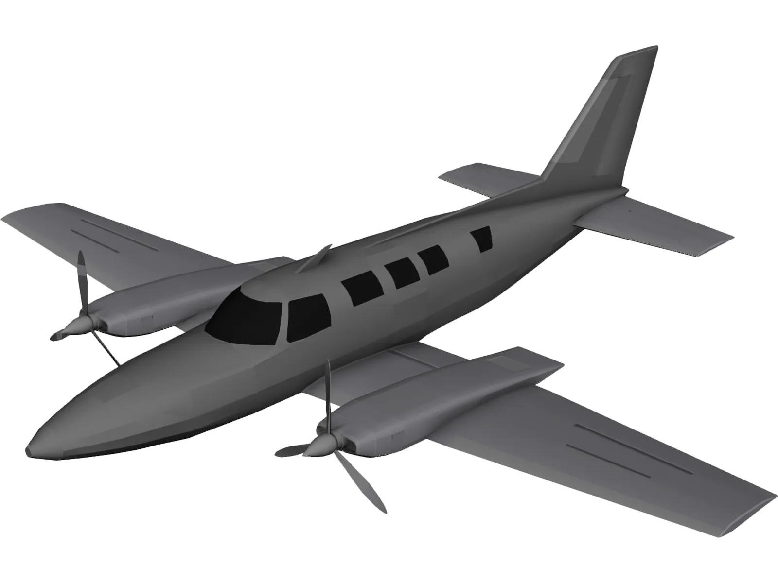 Cessna 402C 3D Model