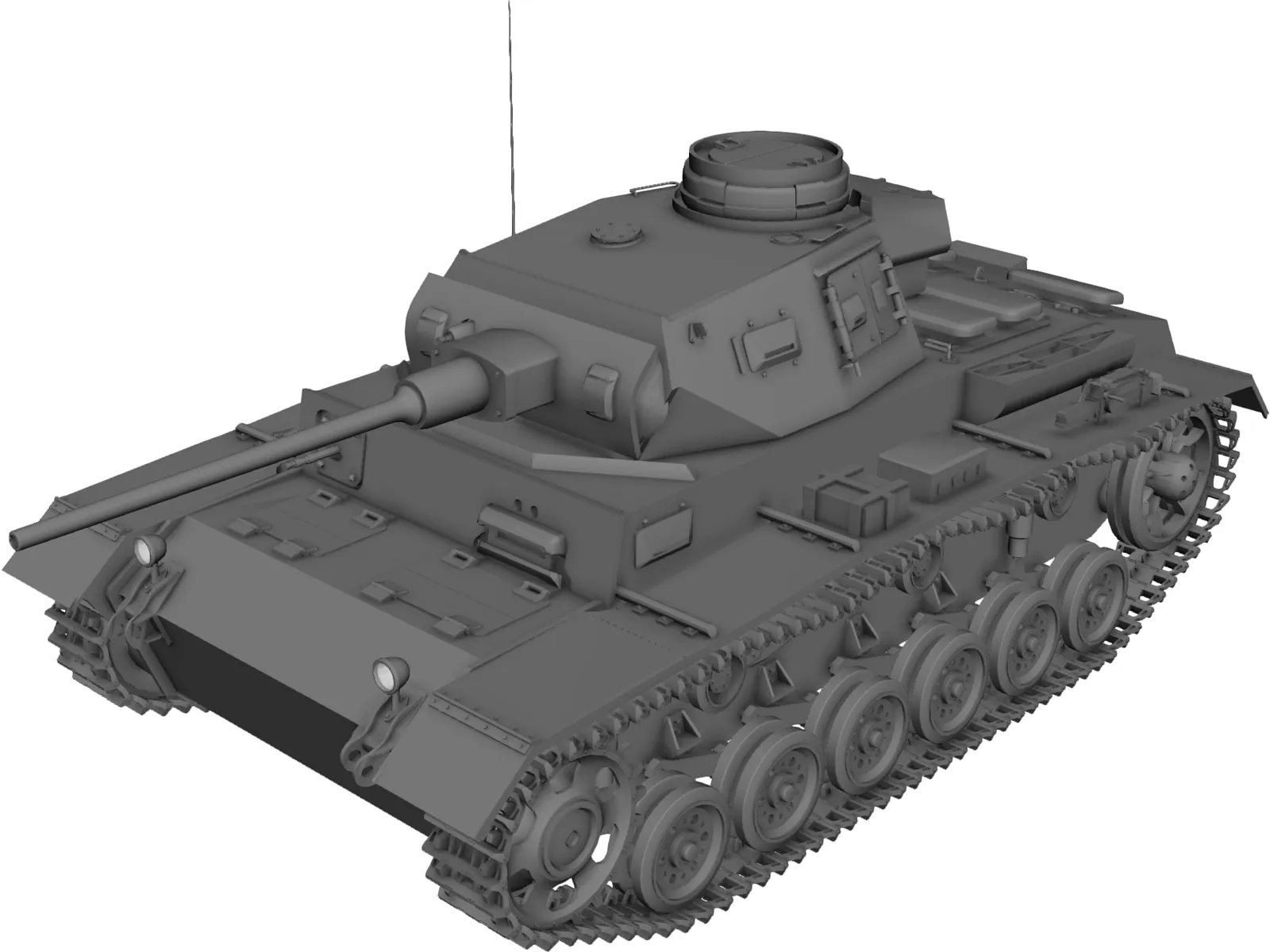 Panzer 3D Model