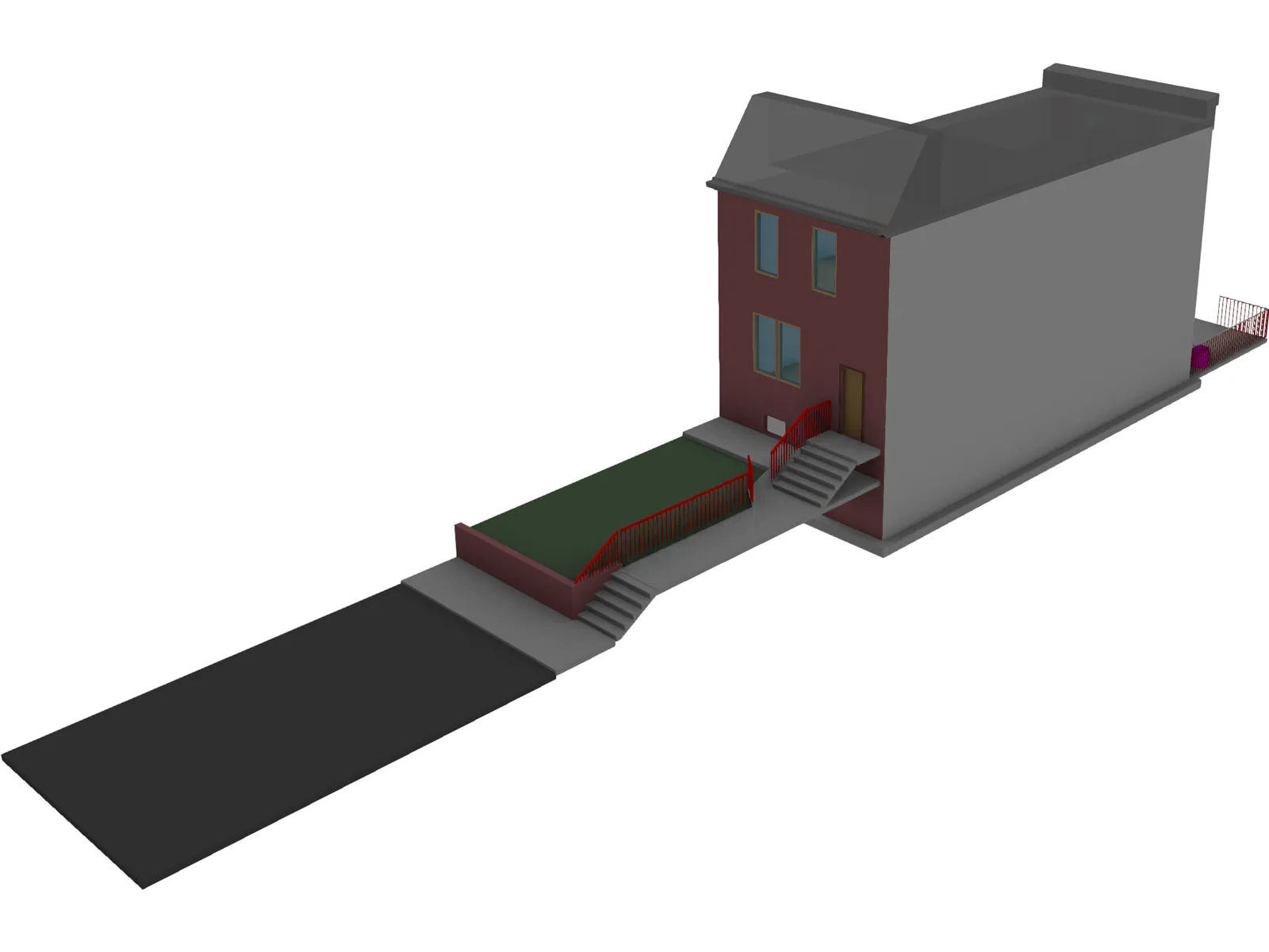 Philadelphia Row Home 3D Model