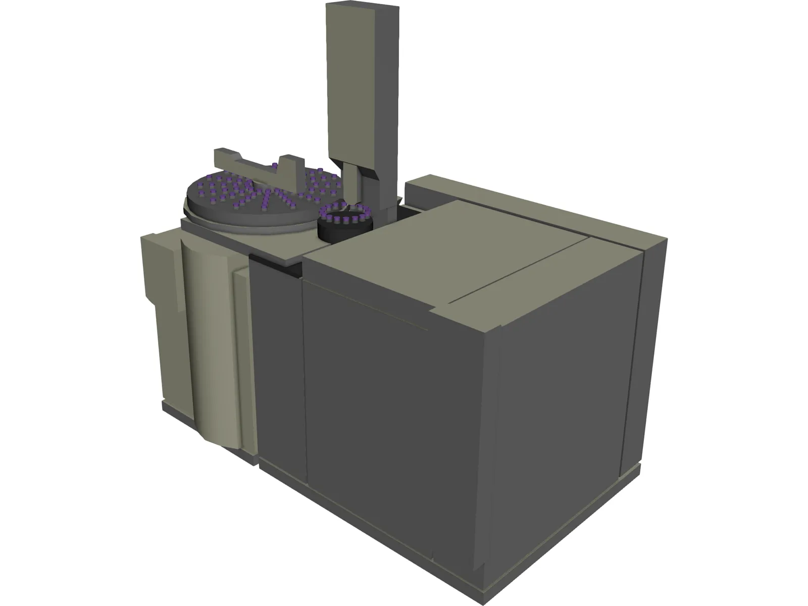 Agilent 7890A GCMS 3D Model