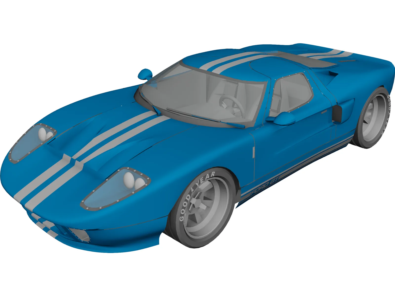 Ford GT40 3D Model