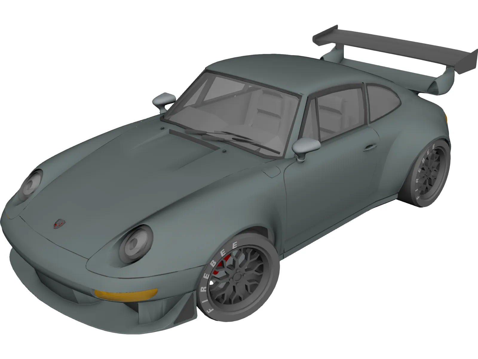 Porsche 911 993 GT2 (1993) 3D Model