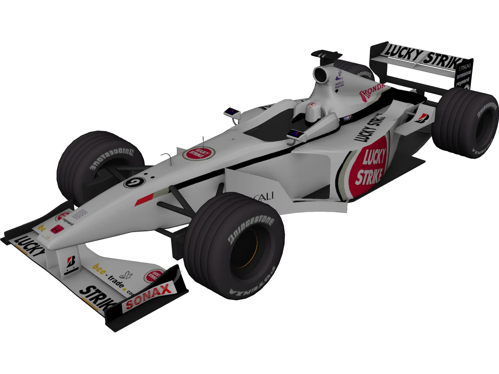 F1 Bar Honda 2001 3D Model