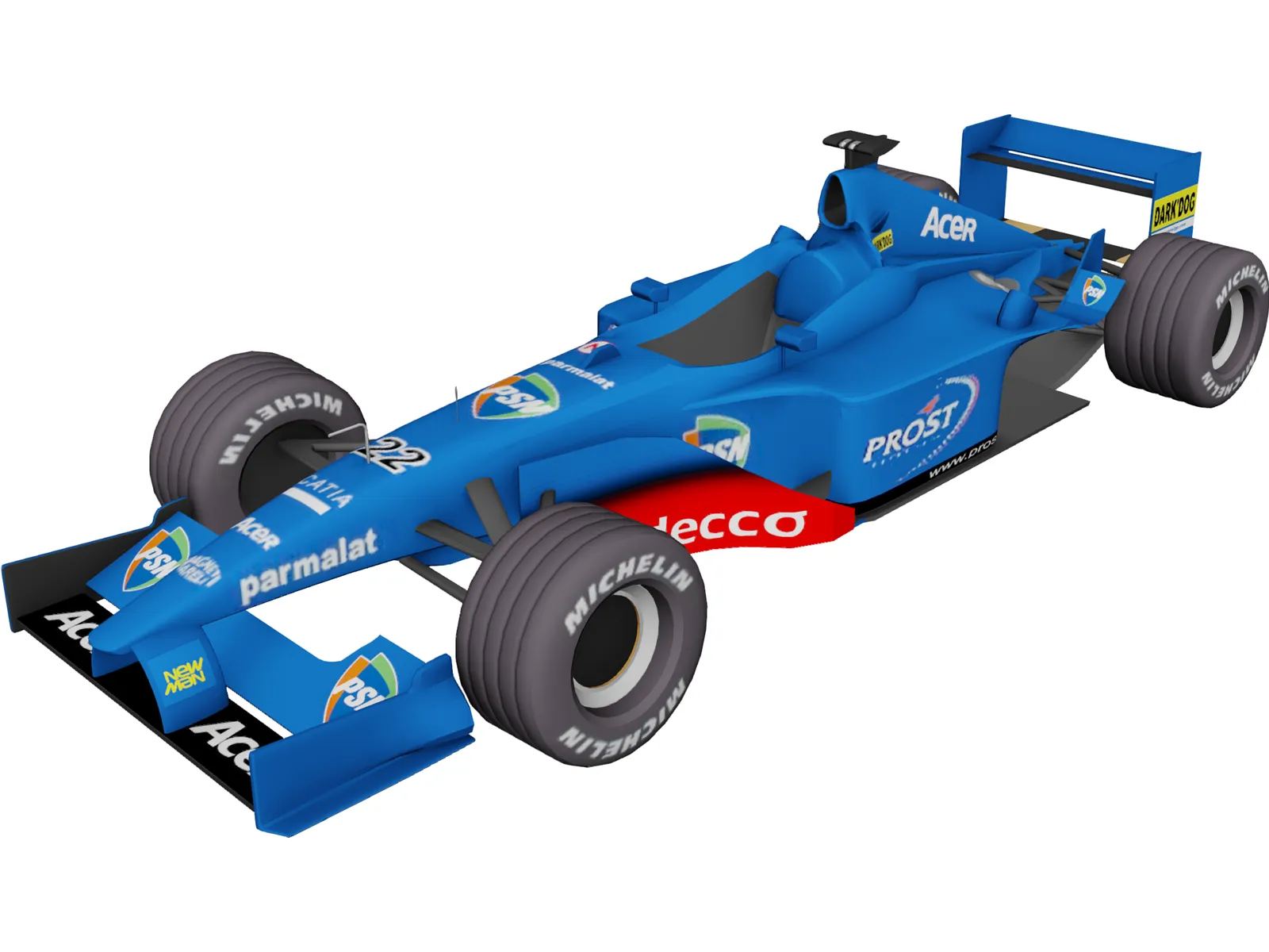 F1 Prost 2001  3D Model