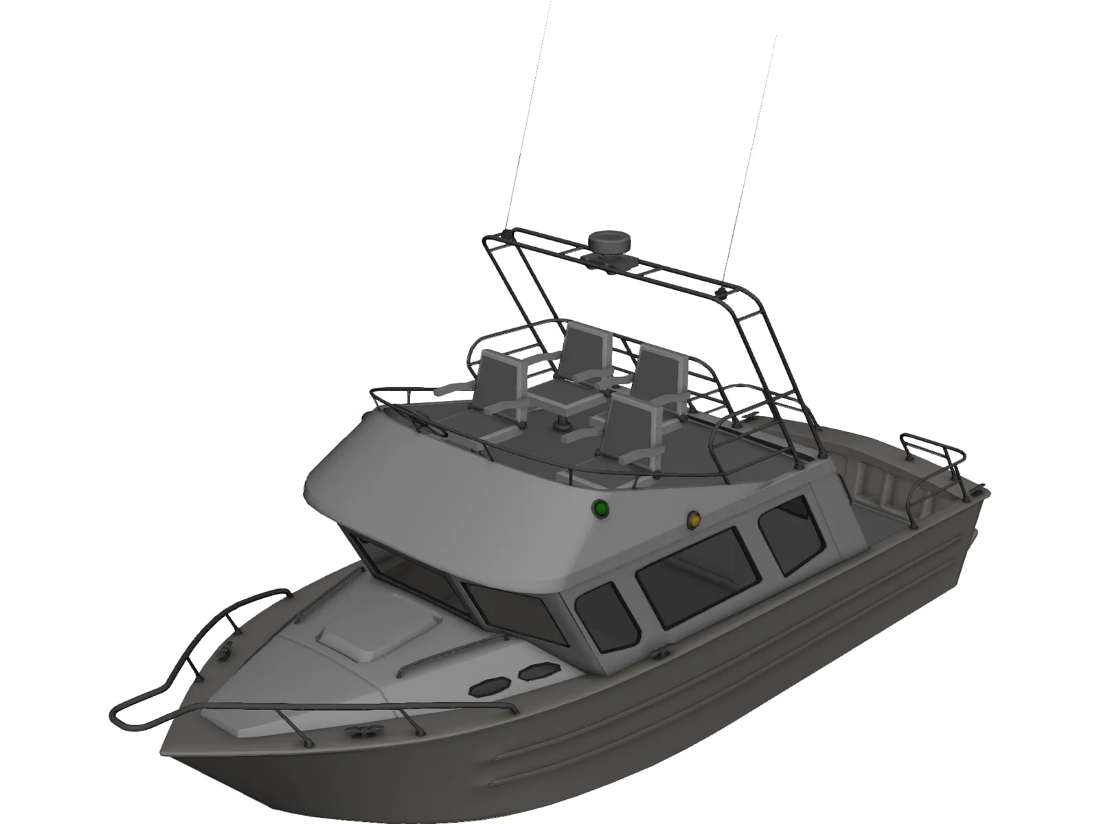 Fishing Boat 3D Model