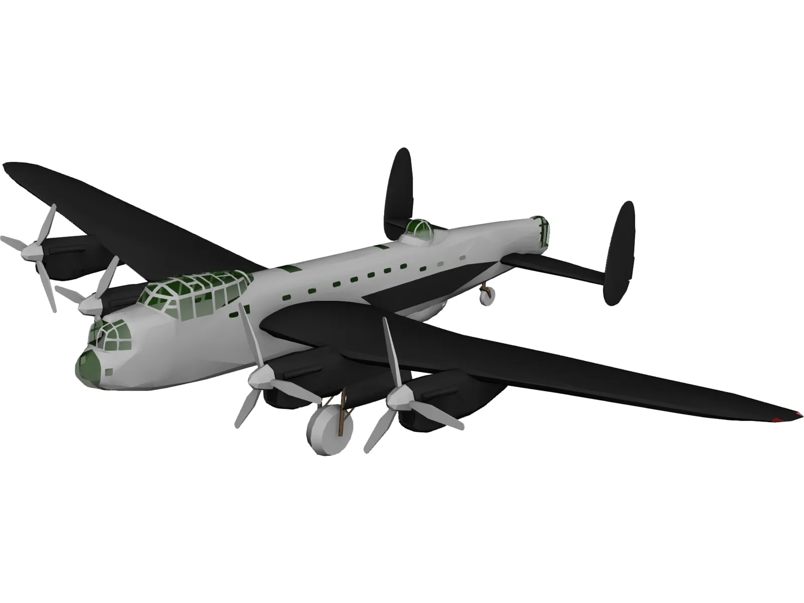 Avro Lancaster Bomber 3D Model