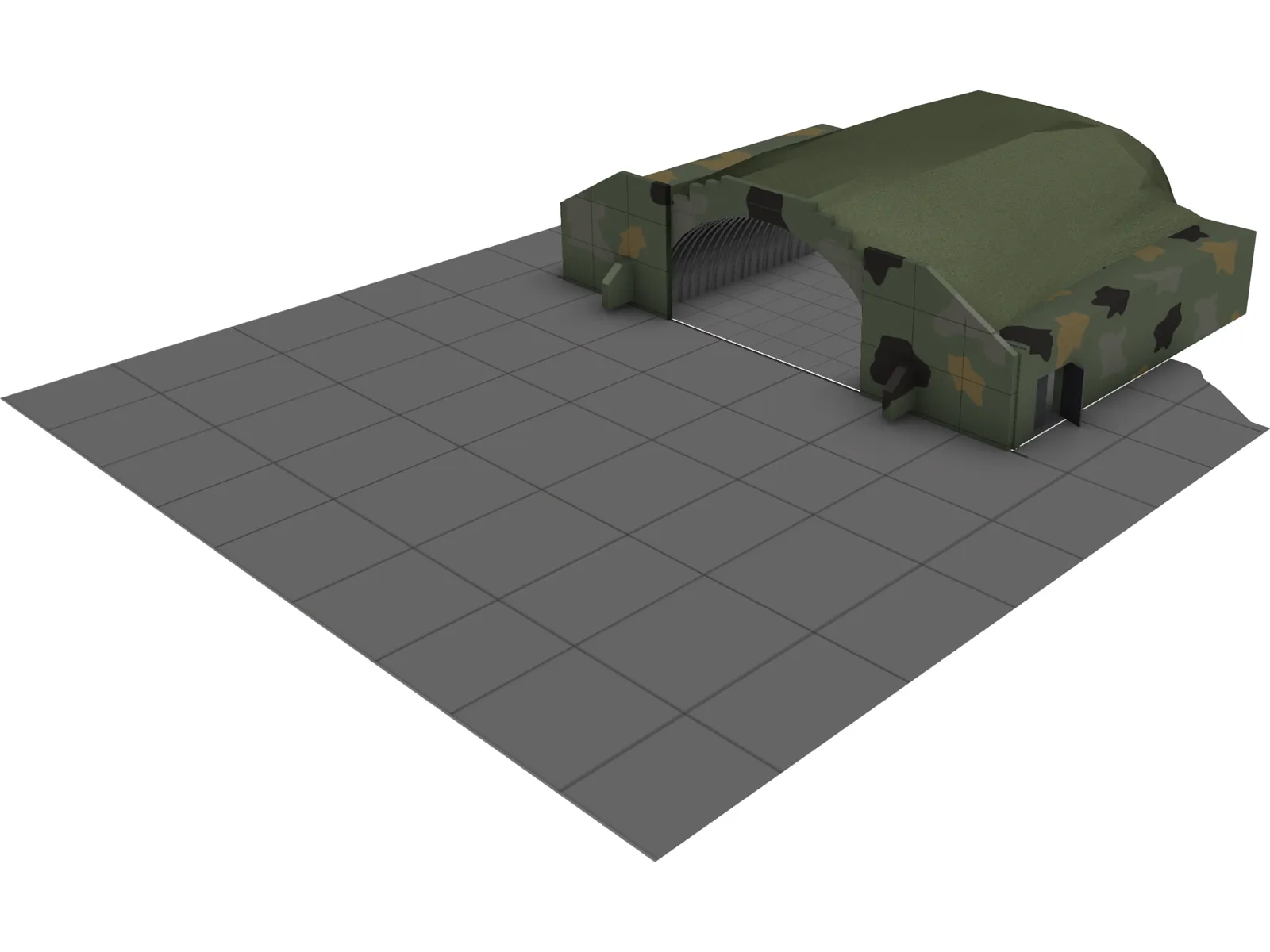 HAS - Hardened Aircraft Shelter 3D Model