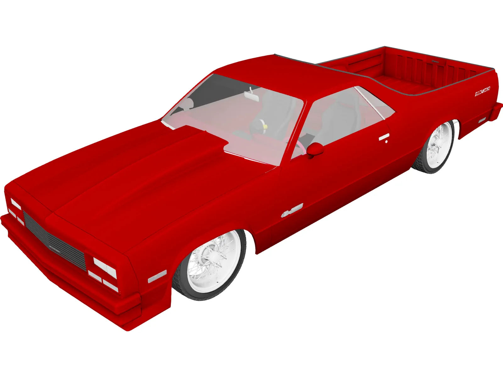 Chevrolet El Camino (1984) 3D Model