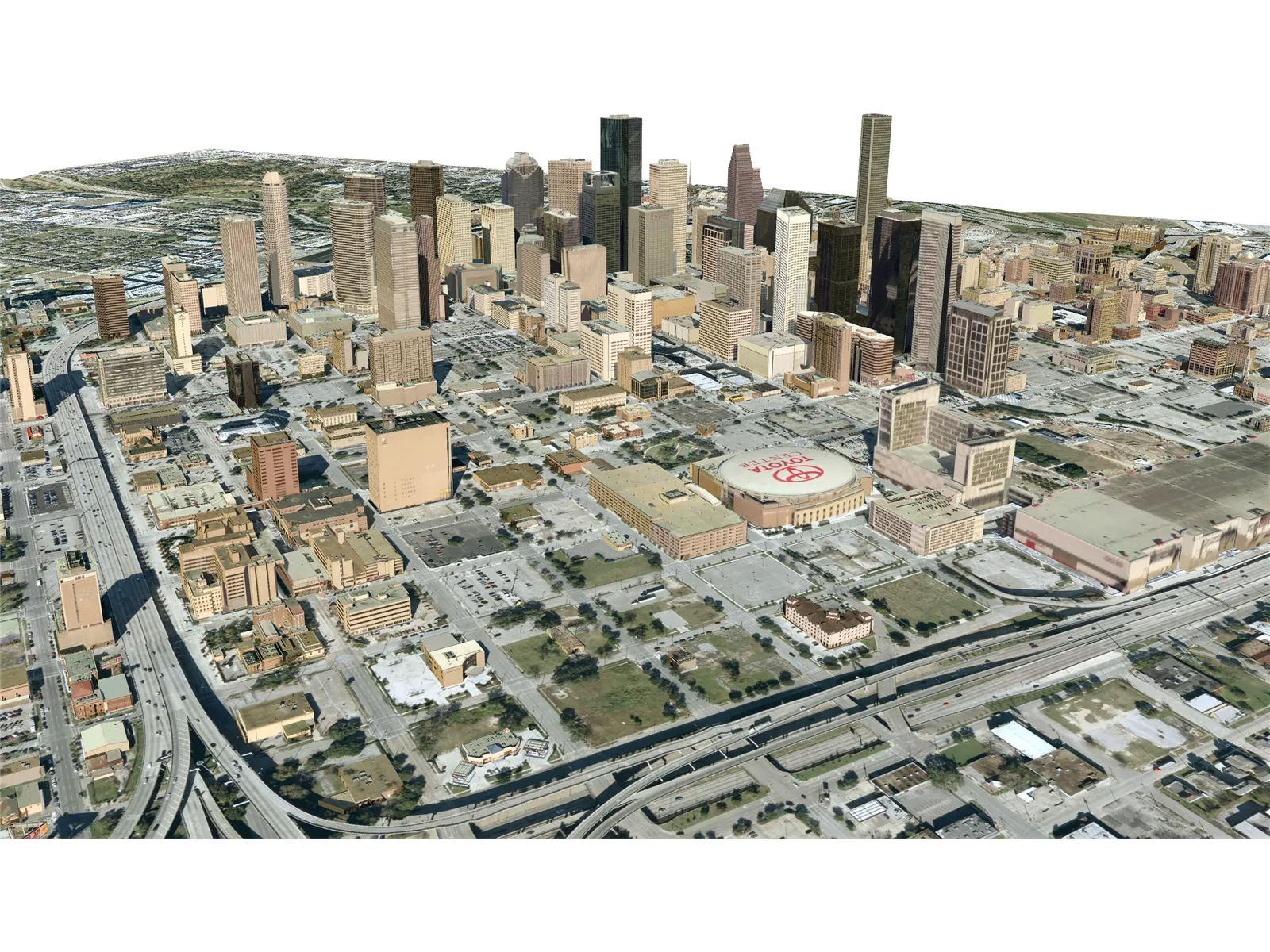 Houston City 3D Model