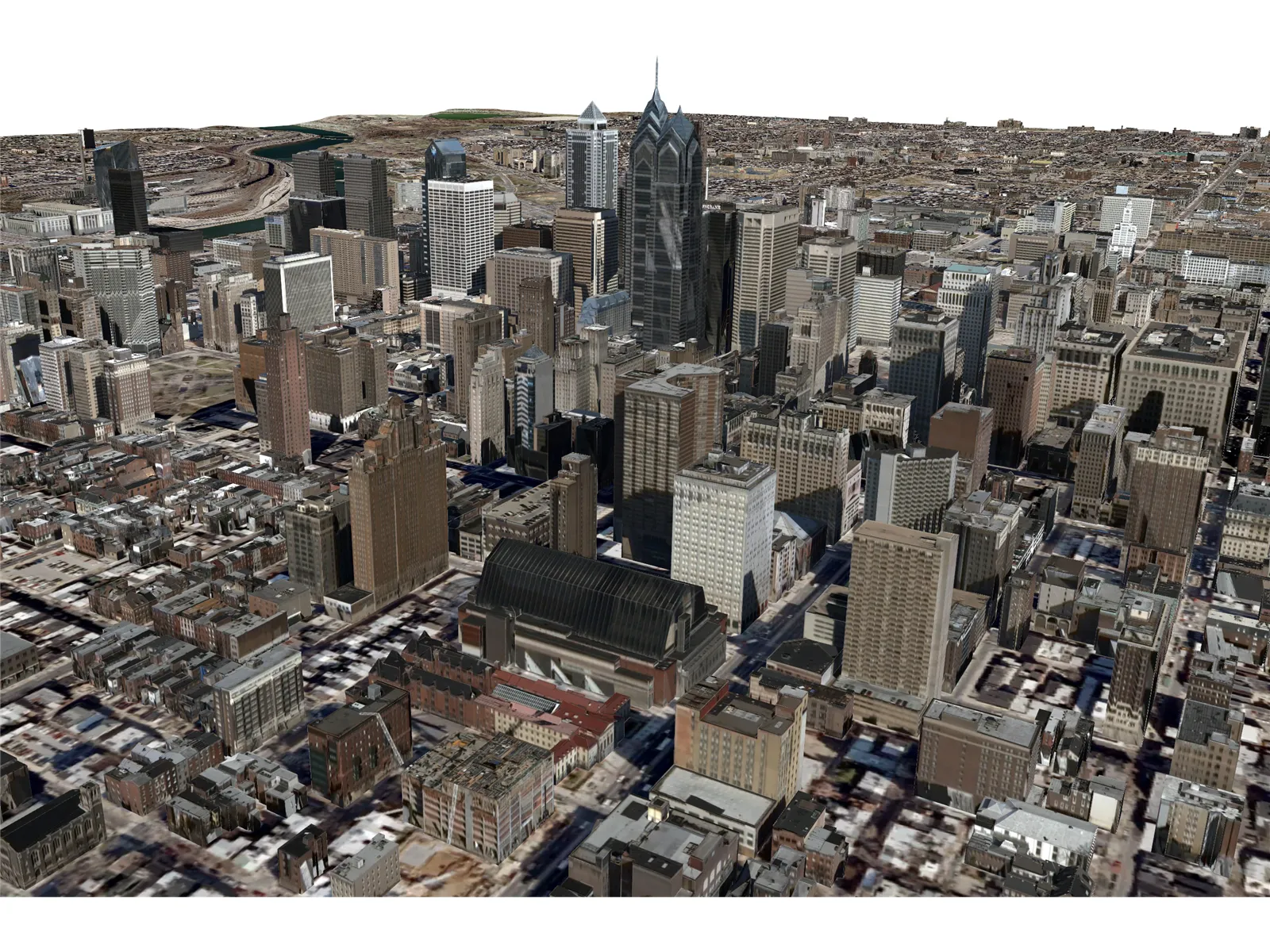 Philadelphia City 3D Model