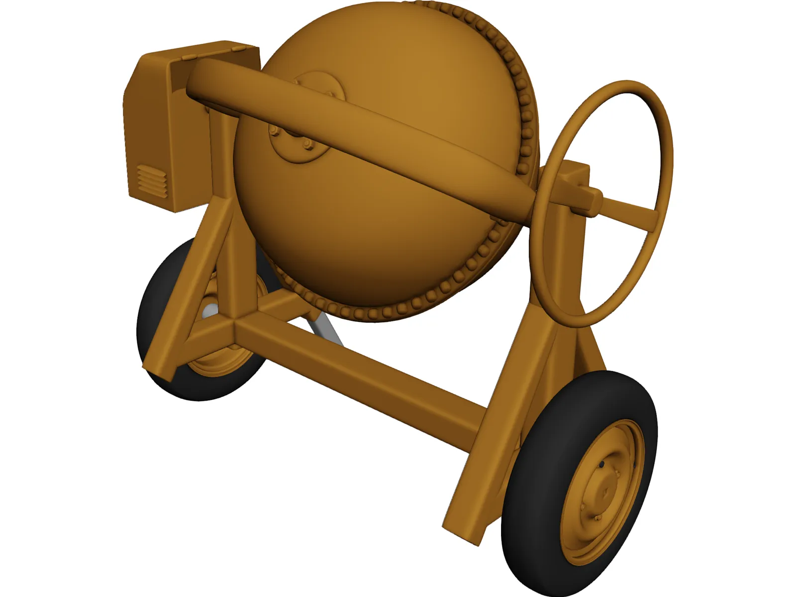 Cement Mixer 3D Model