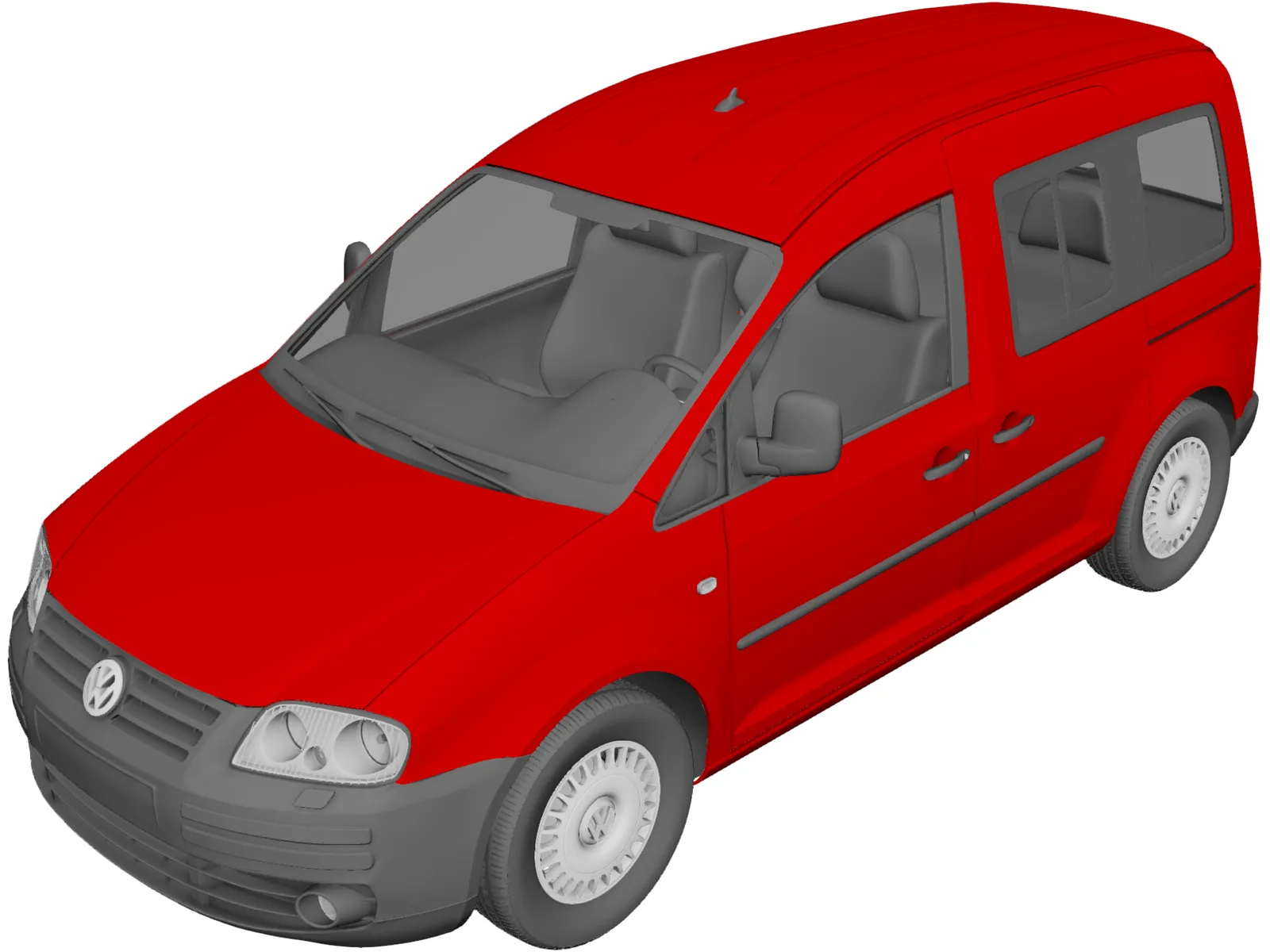 Volkswagen Caddy (2007) 3D Model