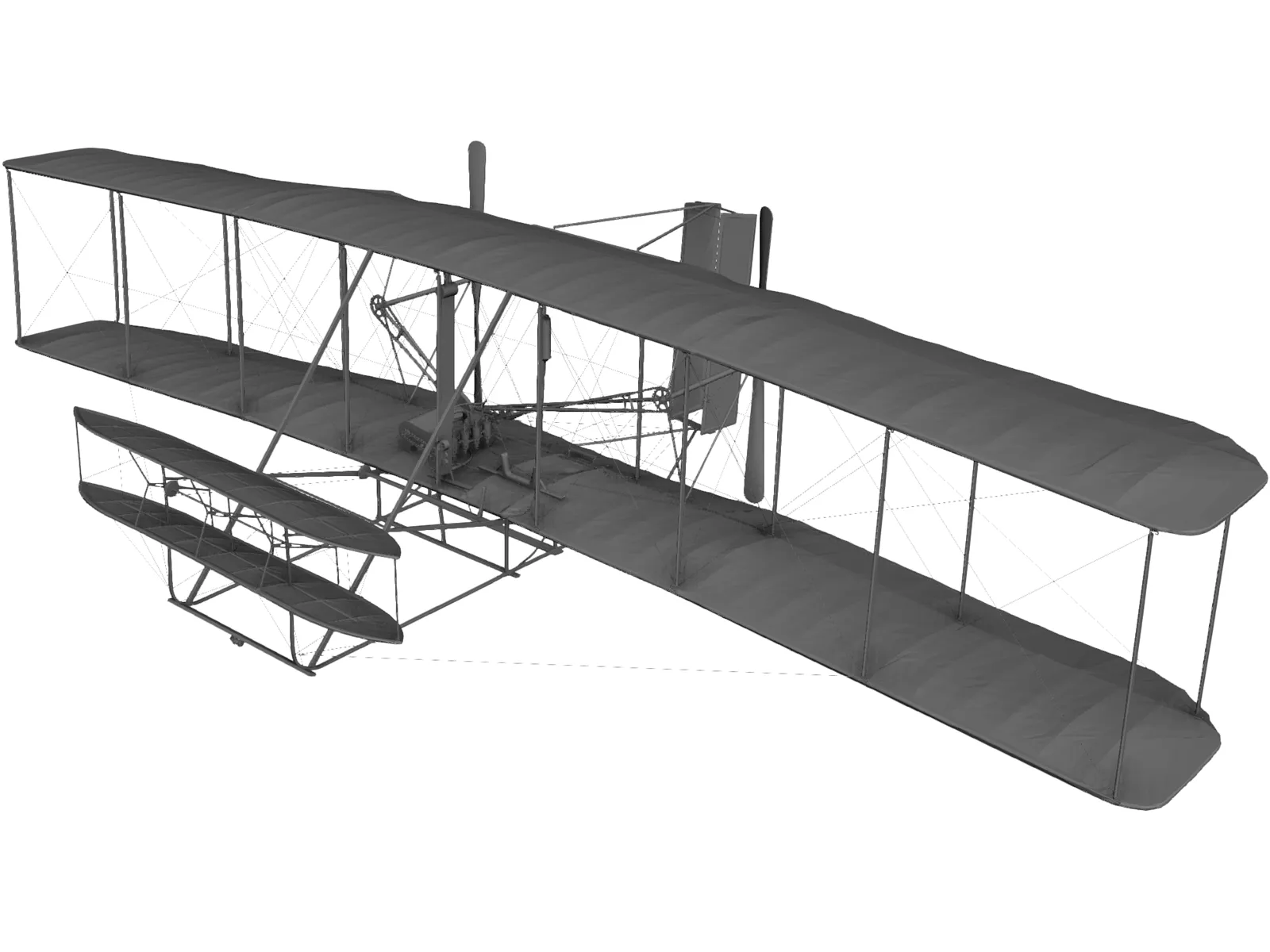 Wright Flyer 3D Model