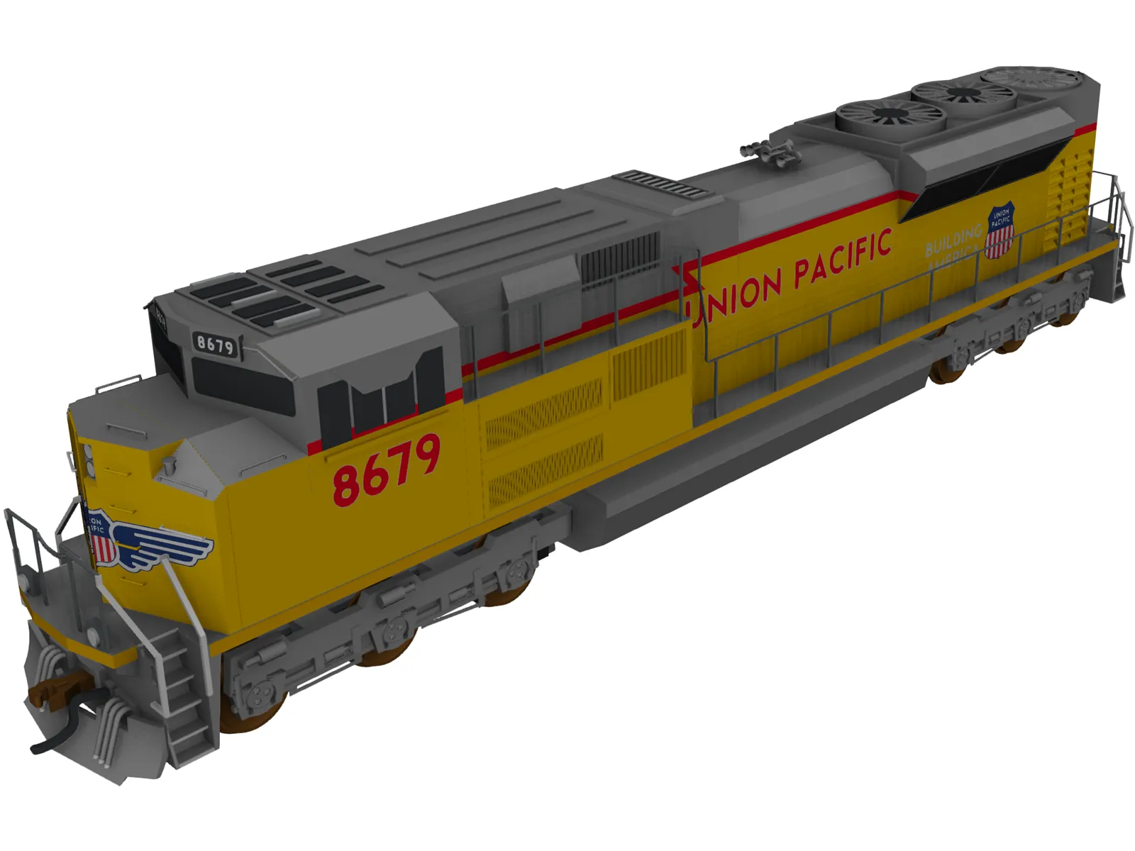 Union Pacific SD70Ace 3D Model