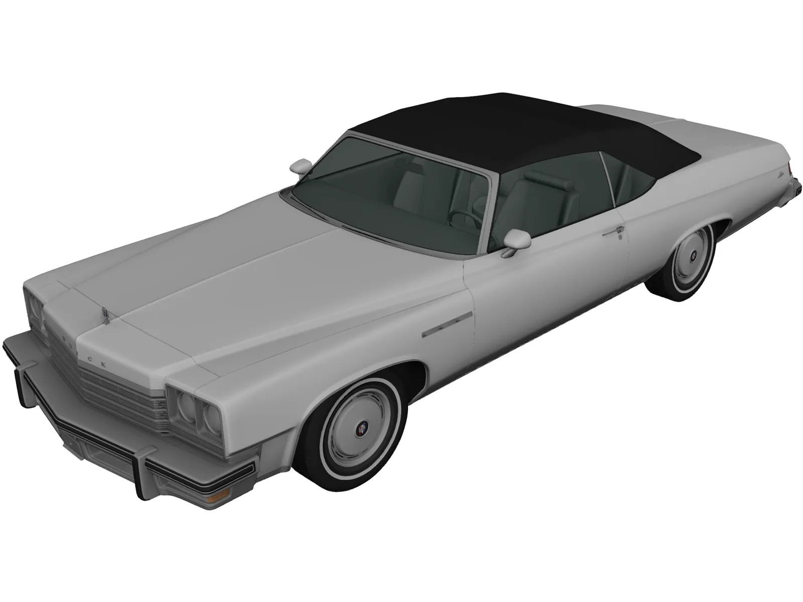 Buick Lesabre Convertible (1975) 3D Model