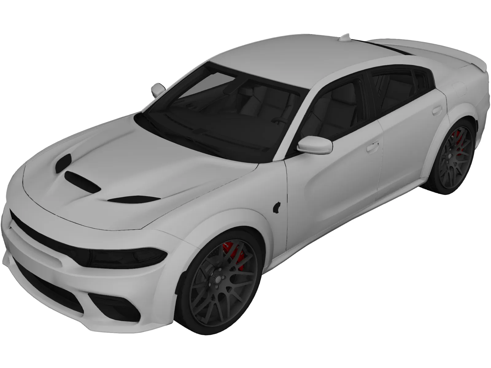 Dodge Charger SRT Hellcat (2023) 3D Model