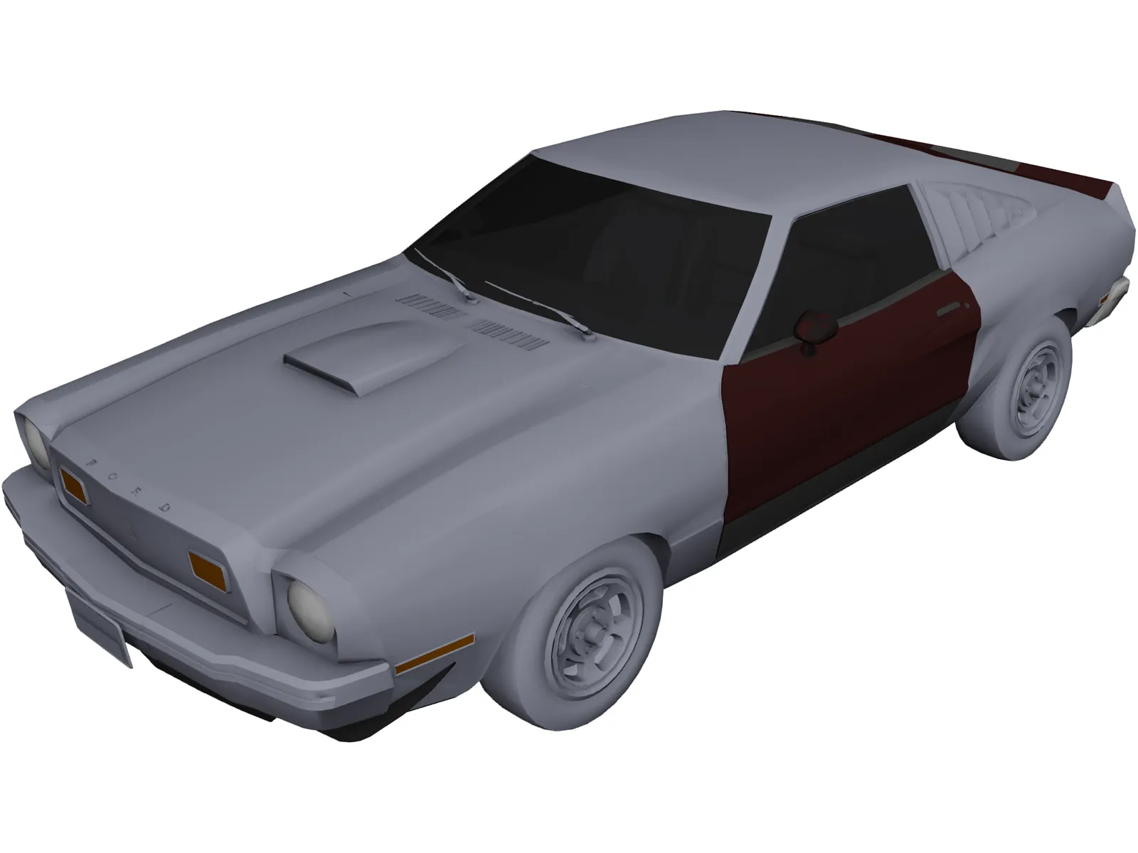 Ford Mustang Cobra II (1976) 3D Model