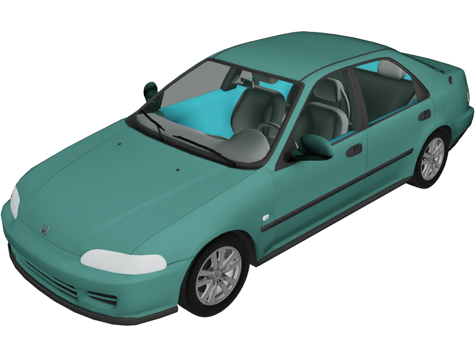 Honda Civic EG Sedan (1993) 3D Model