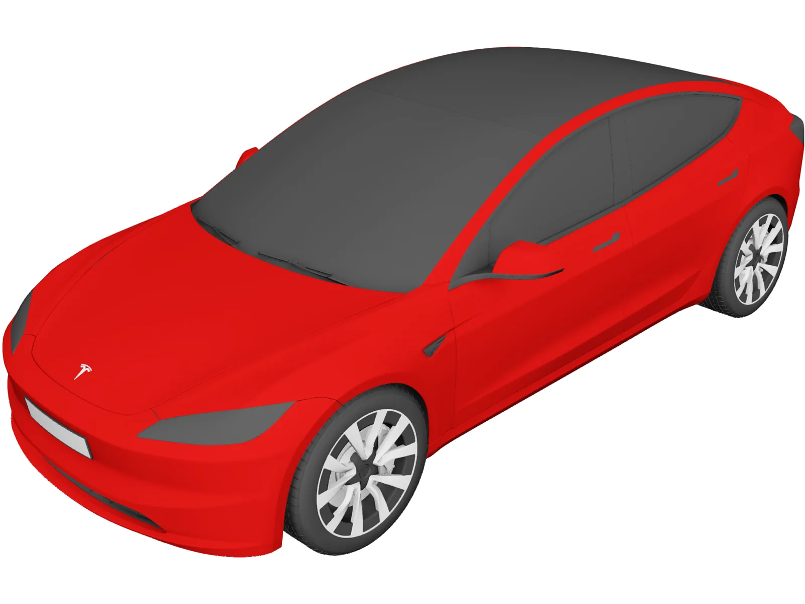 Tesla Model 3 (2024) 3D Model