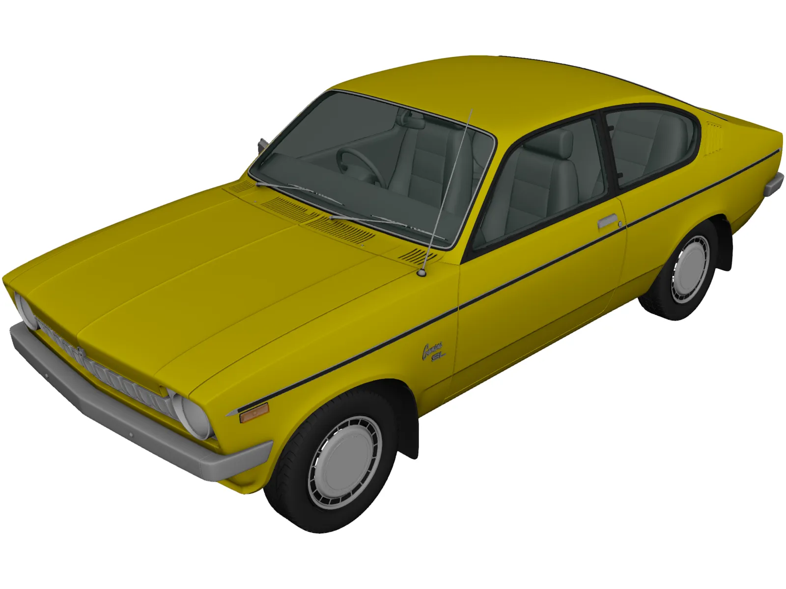 Holden Gemini TX Coupe SL (1977) 3D Model