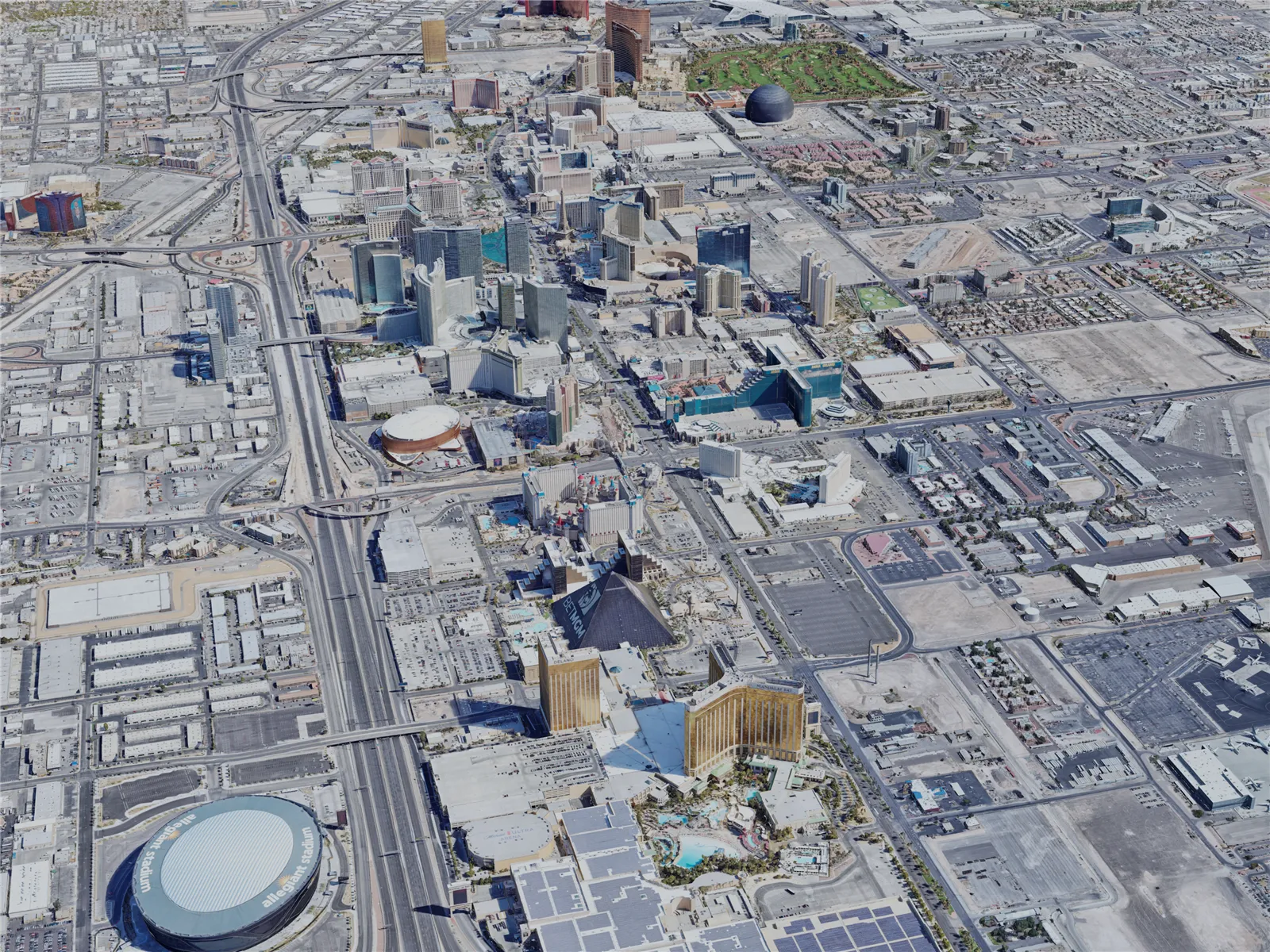 Las Vegas City, Paradise, USA (2023) 3D Model